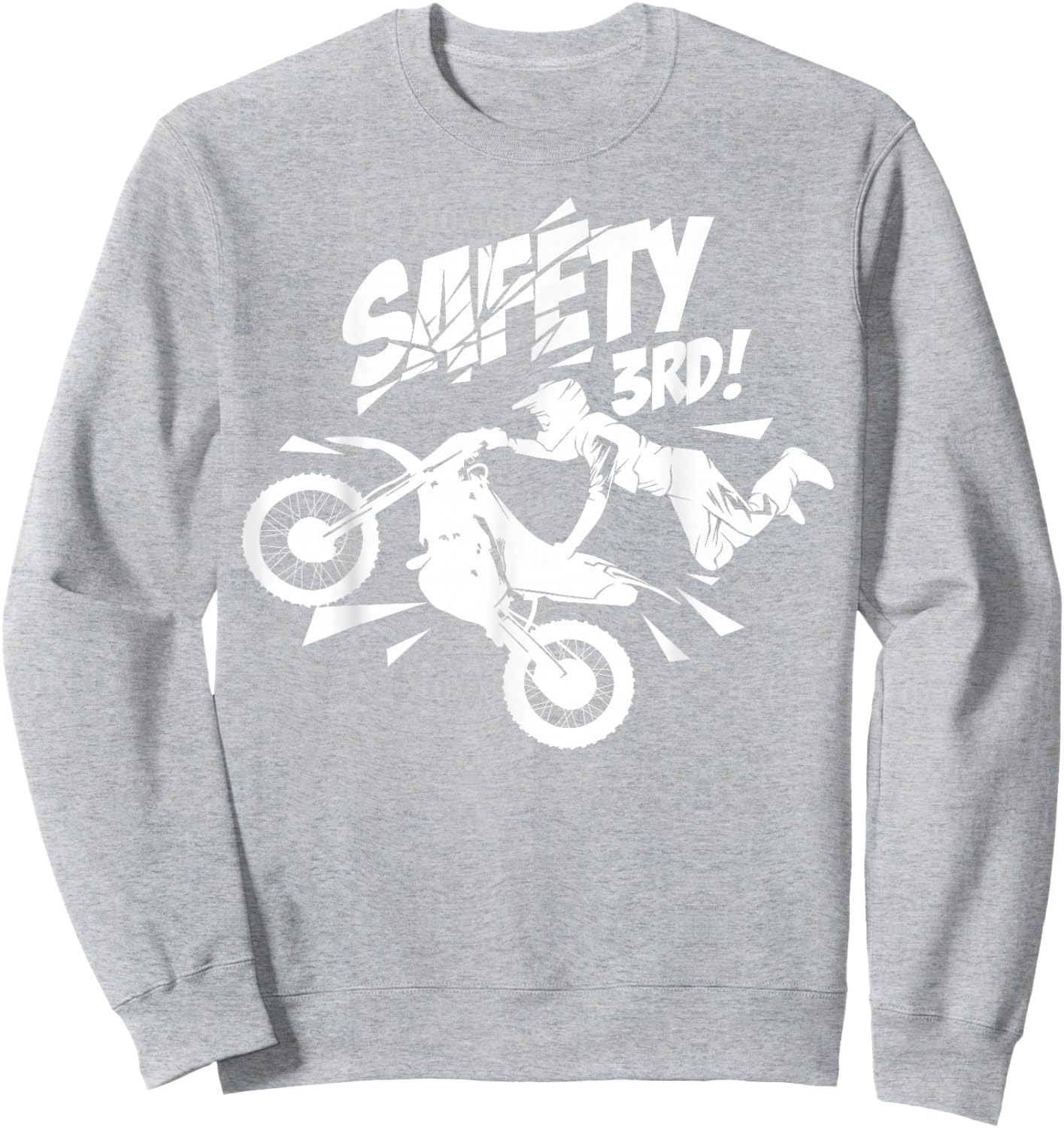 Cool Motorbike Safety 3rd Shirt - Get Your 1st Present! Sweatshirt - Sweatshirt | Ash