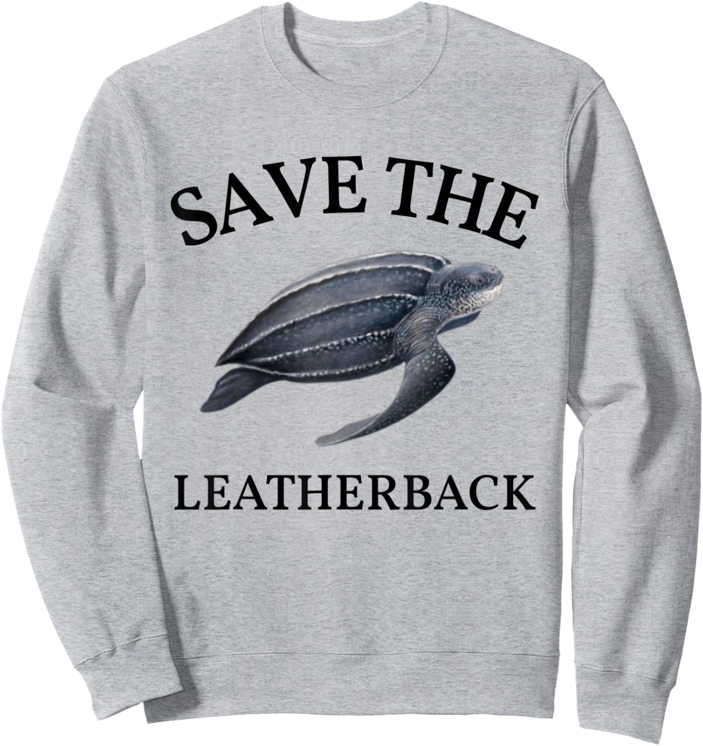 Leatherback Sea Turtle Endangered Species Turtle Sweatshirt - Sweatshirt | Ash