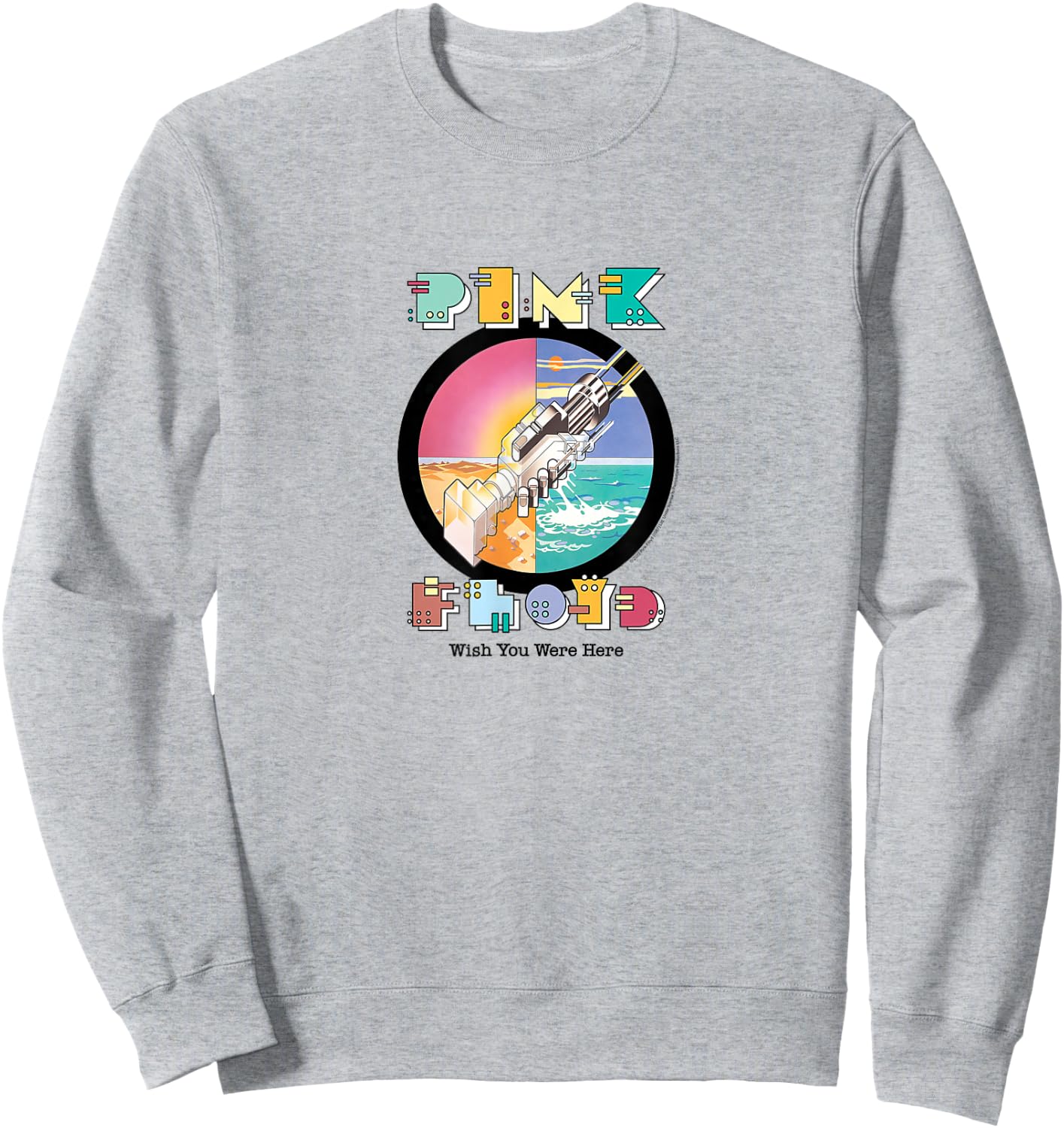 Pink Floyd - Wish You Were Here Robot Handshake Sweatshirt - Sweatshirt | Ash