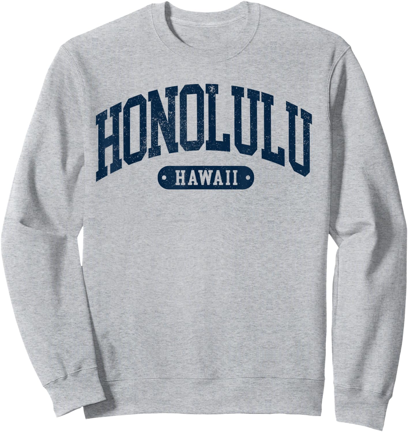 Vintage Honolulu Hawaii Oahu Souvenir Kids Sweatshirt - Sweatshirt | Ash