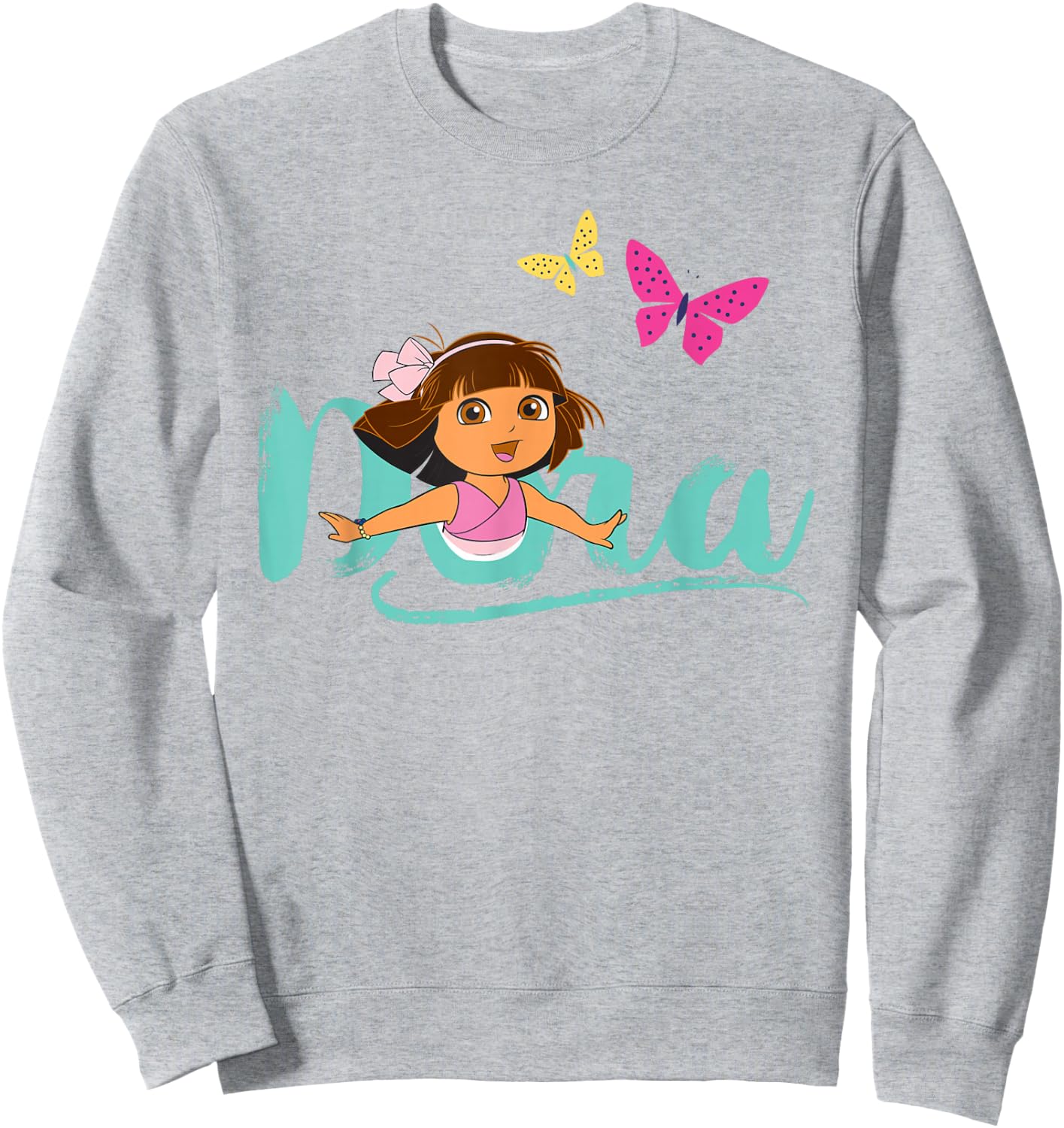 Dora the Explorer with Butterflies Sweatshirt - Sweatshirt | Ash