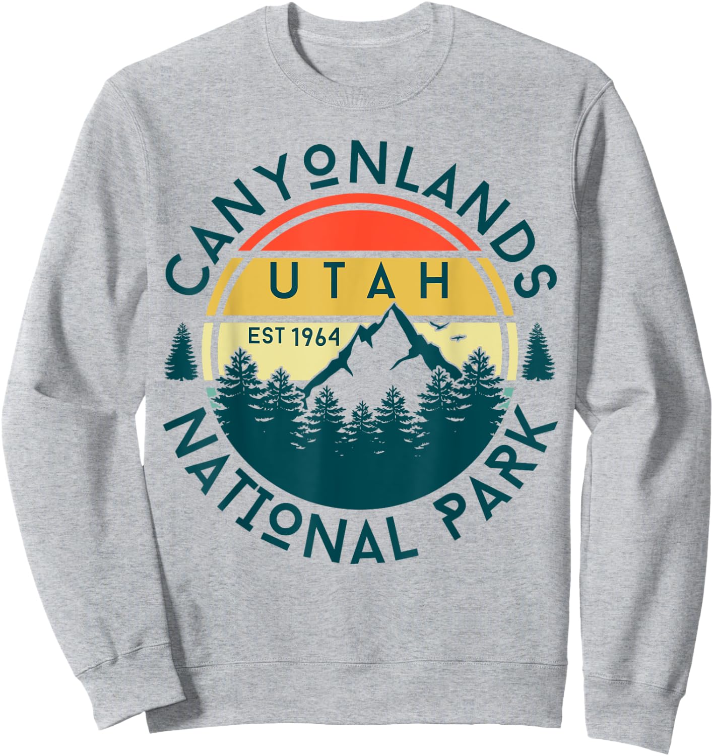 Canyonlands National Park Utah Hiking Nature Outdoors Sweatshirt - Sweatshirt | Ash