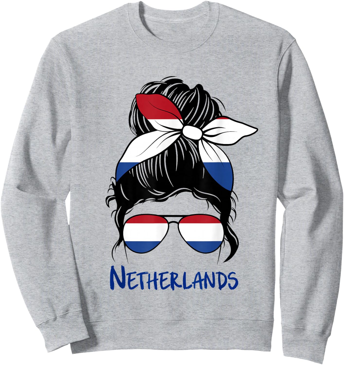 Netherlands Girl Dutch Girl Netherland Woman Flag Sweatshirt - Sweatshirt | Ash