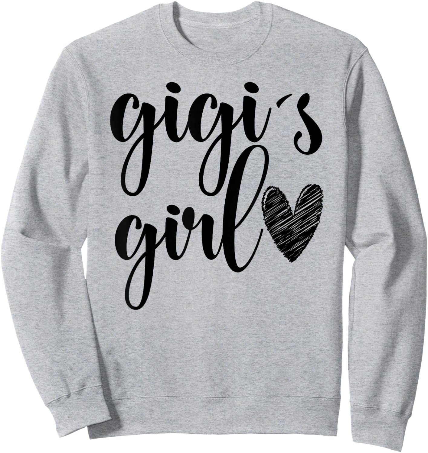 Funny Matching Gigi Girl for Grandma Whit Girl Mother's Day Sweatshirt - Sweatshirt | Ash