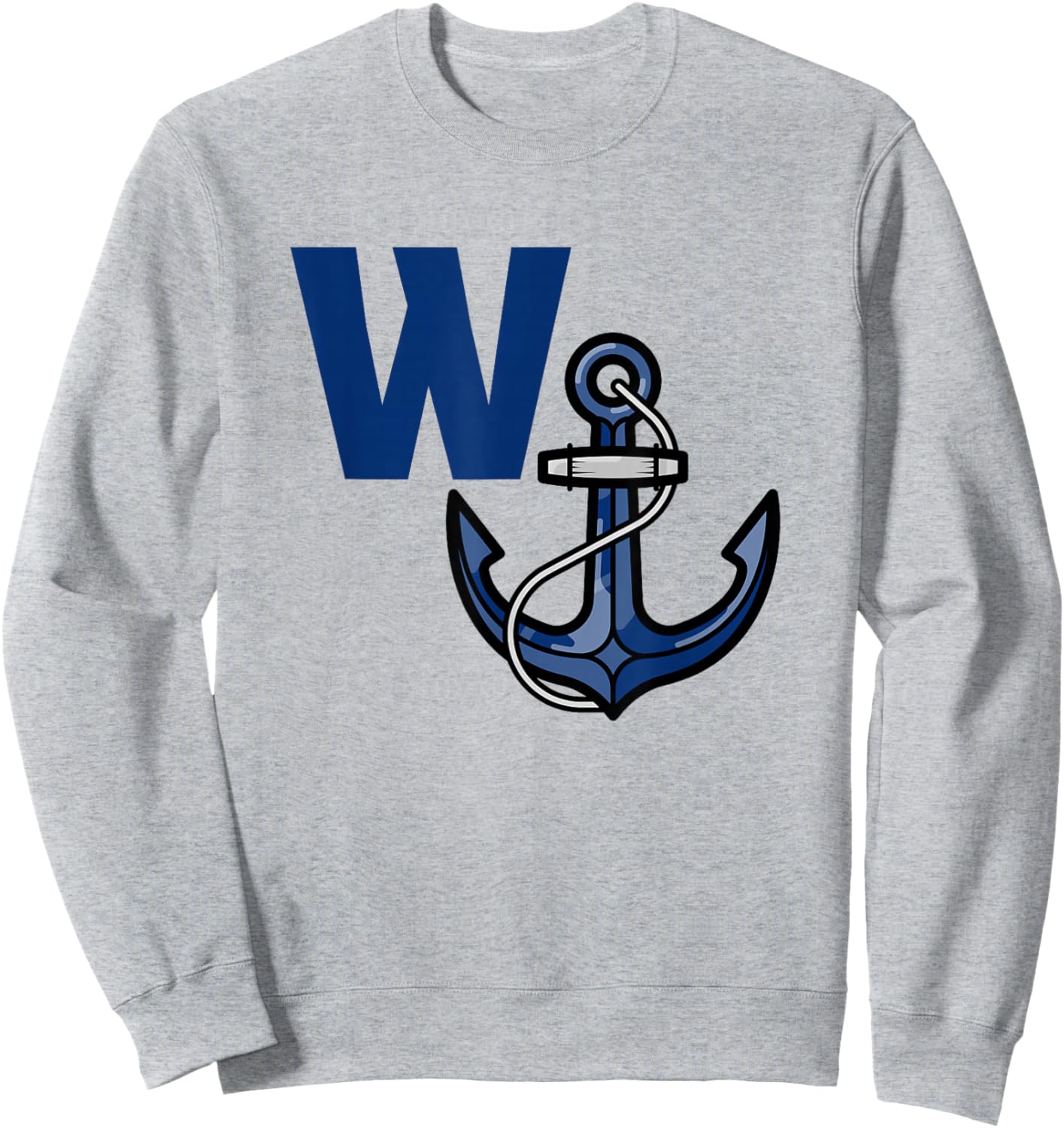 W Anchor - Wanker - Funny Sweatshirt - Sweatshirt | Ash