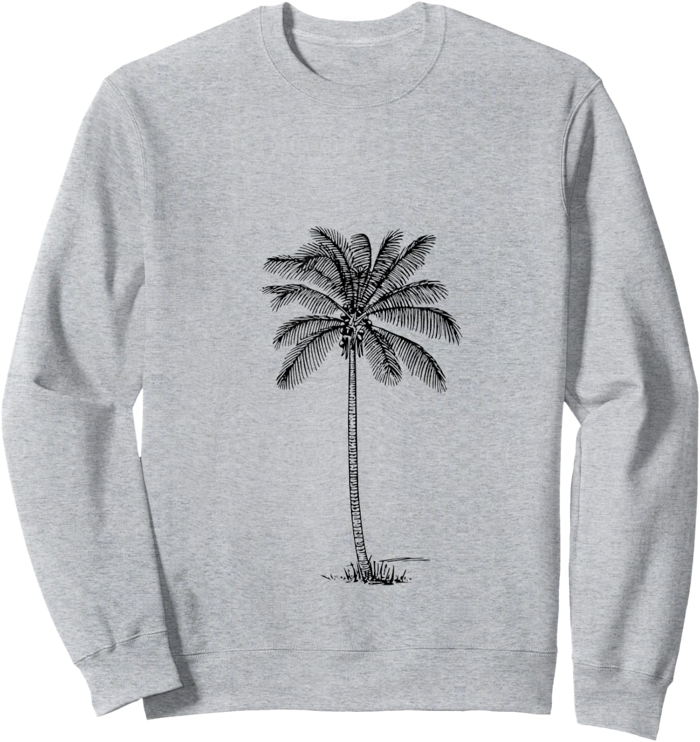 Coconut Palm Tree Sweatshirt - Sweatshirt | Ash