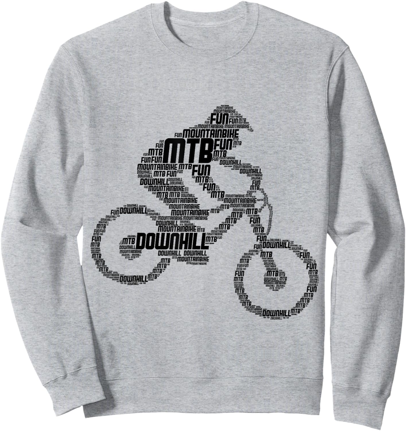 Downhill Mountain Bike Biker MTB Mountain Biker Boys Children Sweatshirt - Sweatshirt | Ash