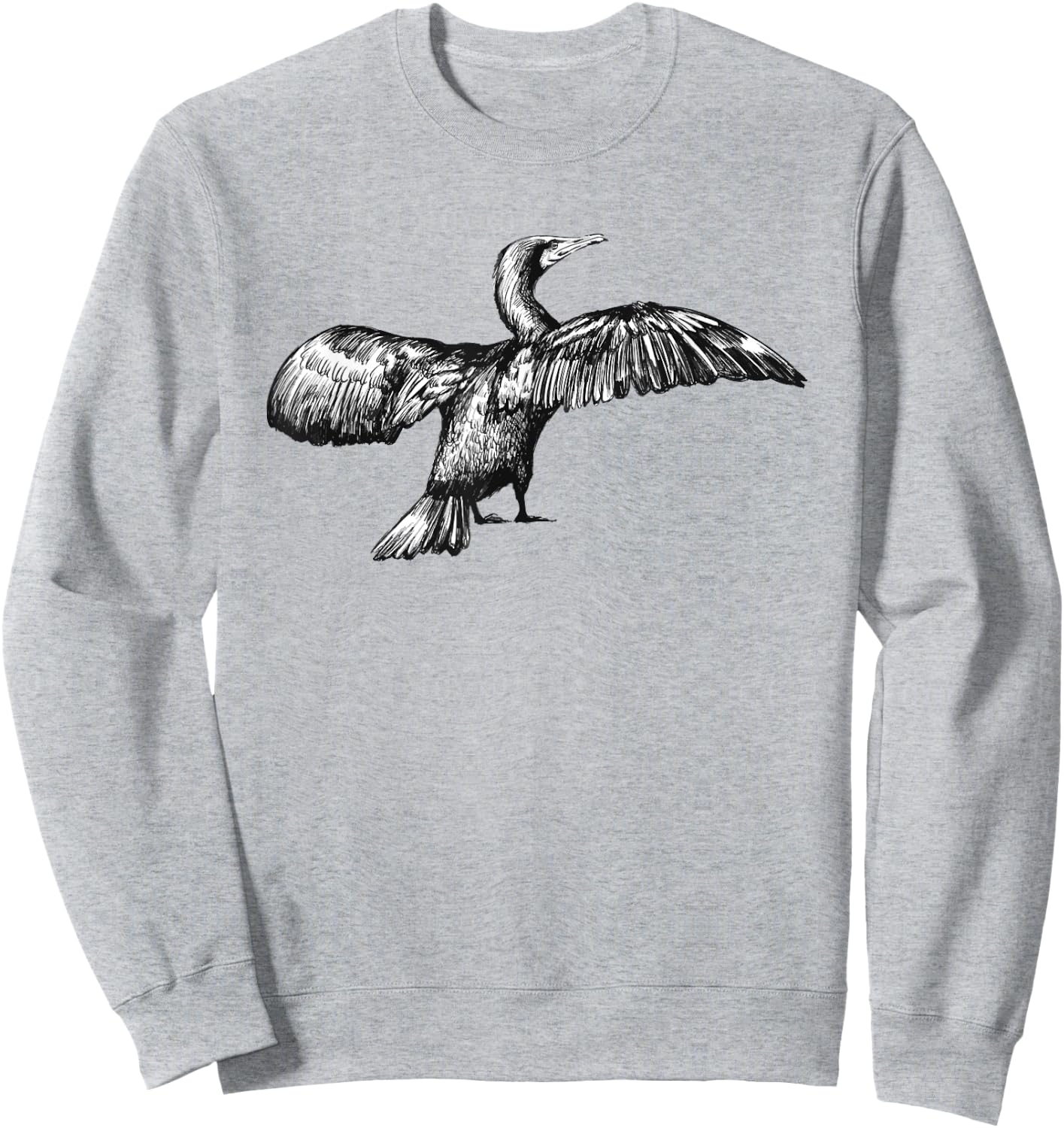 Cormorant Bird Sweatshirt - Sweatshirt | Ash