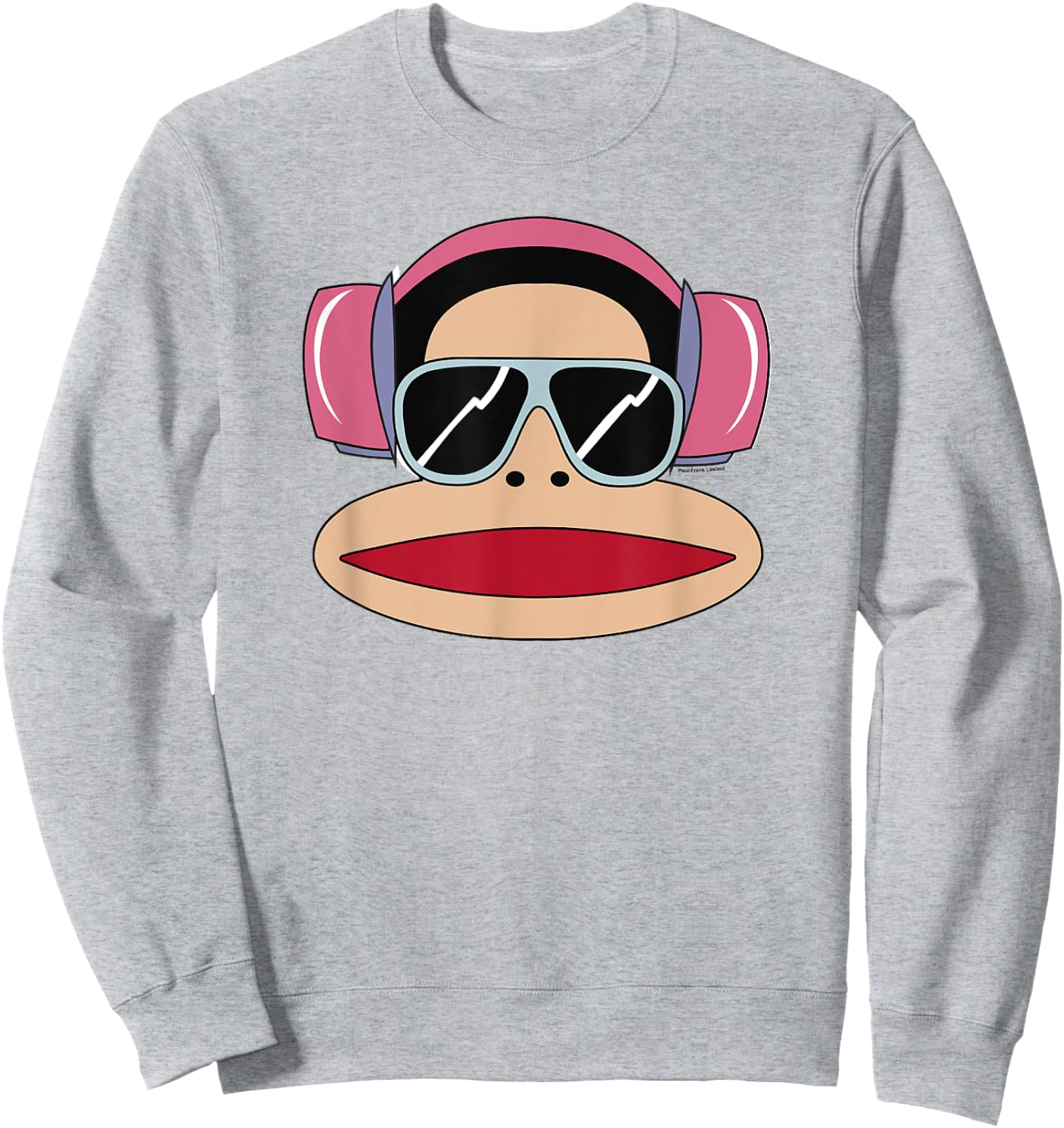 Paul Frank Julius Big Face Headphones Sweatshirt - Sweatshirt | Ash
