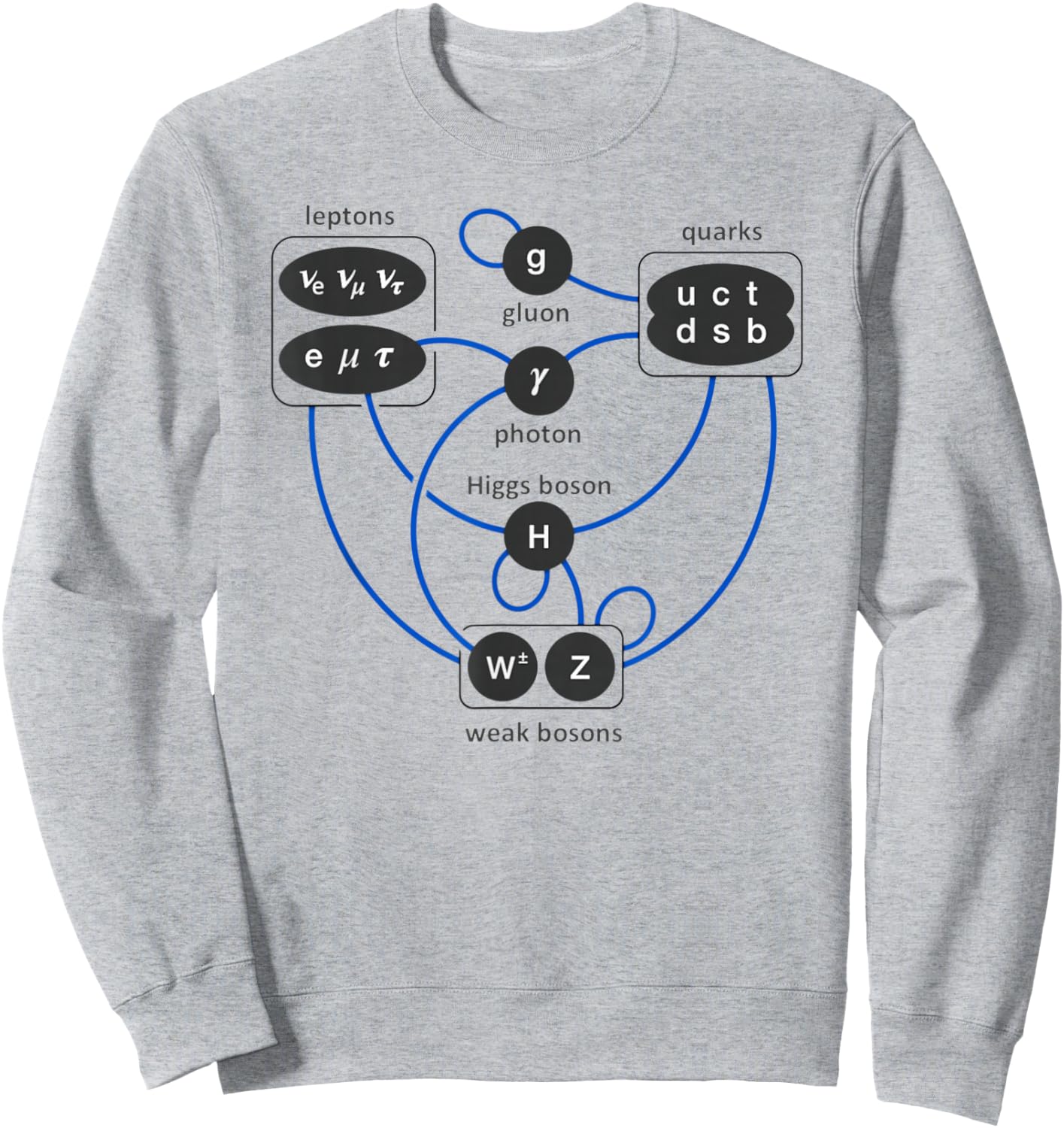 Standard Model Particles Higgs Boson Physics Theory Sweatshirt - Sweatshirt | Ash