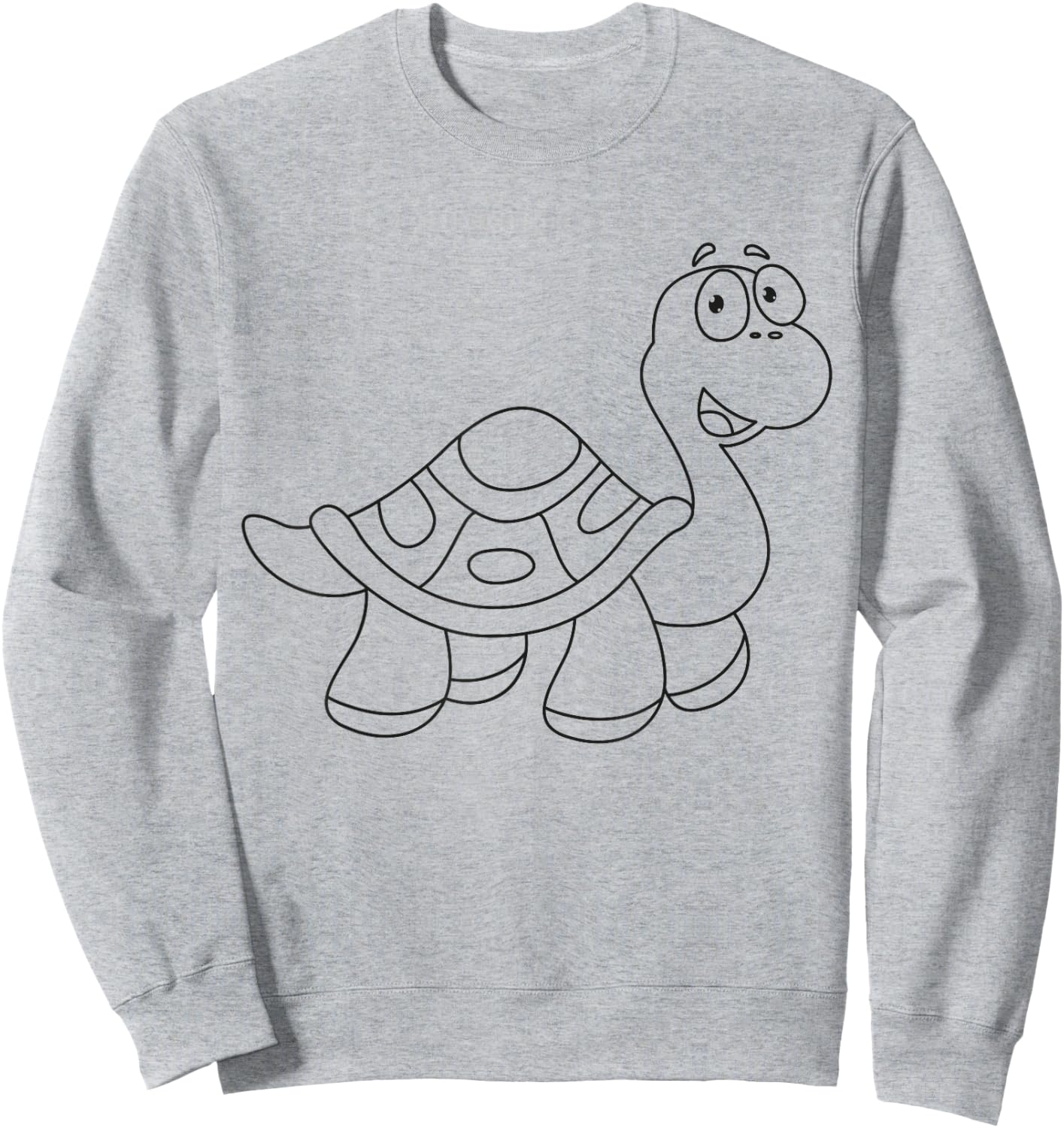 Cute Tortoise Paint & Colour for Kids Sweatshirt - Sweatshirt | Ash