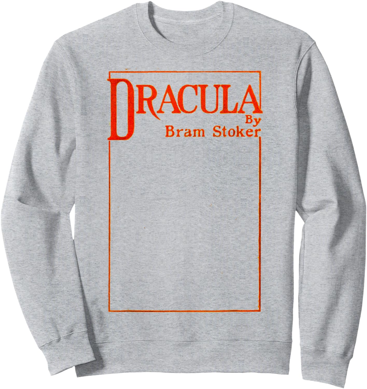 Dracula Bram Stoker Vintage Book Cover Sweatshirt - Sweatshirt | Ash