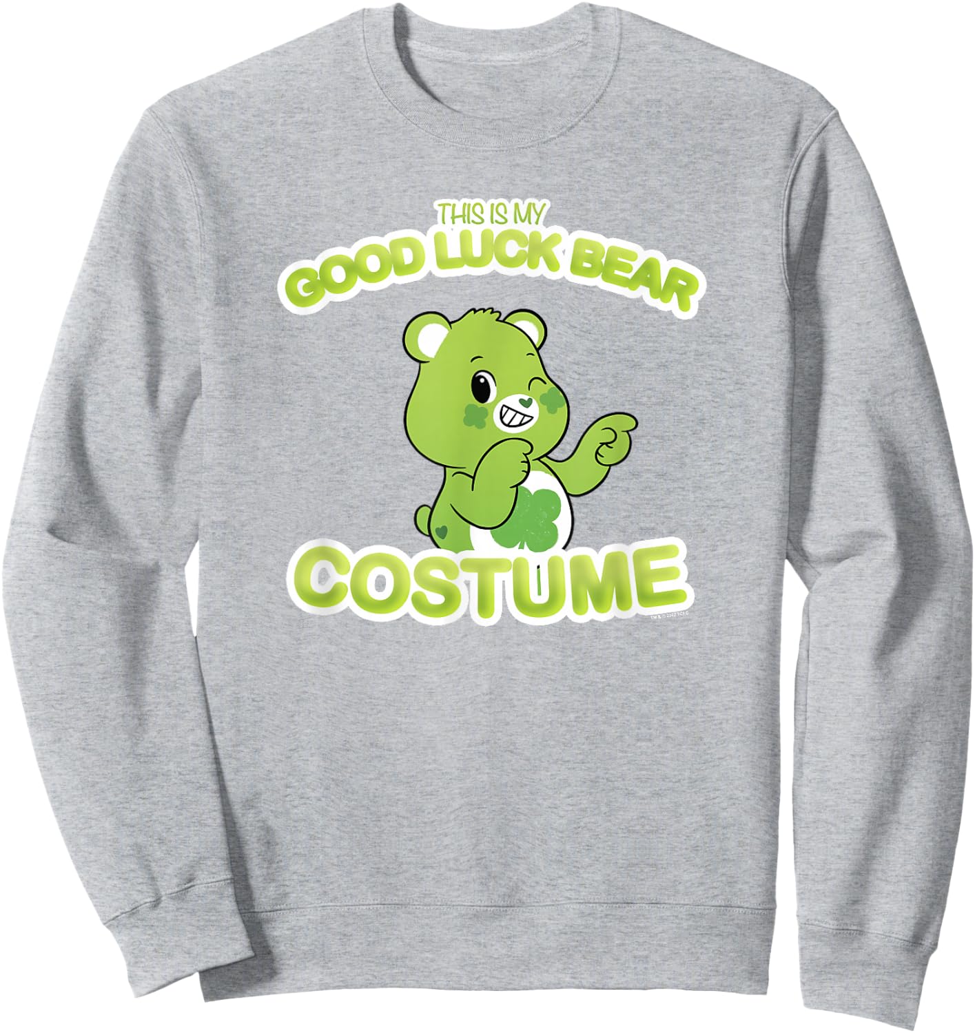 Care Bears Halloween This is My Good Luck Bear Costume Sweatshirt - Sweatshirt | Ash