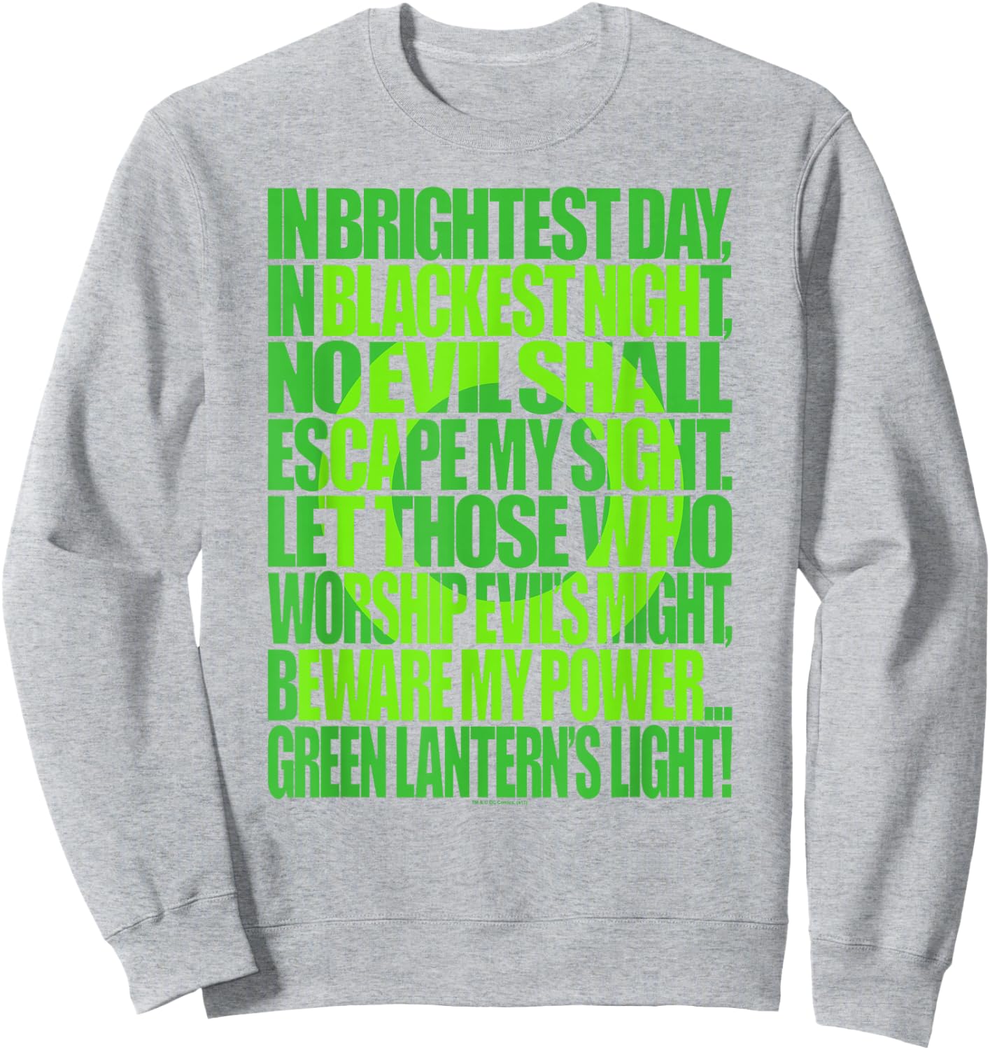 Green Lantern In Brightest Day Oath Sweatshirt - Sweatshirt | Ash