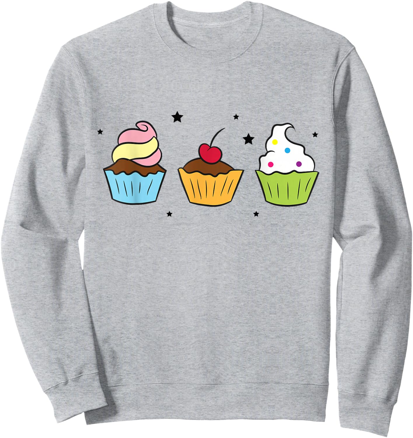 Cupcakes Baking Cupcakes Sweet Cupcakes Baker Sweatshirt - Sweatshirt | Ash