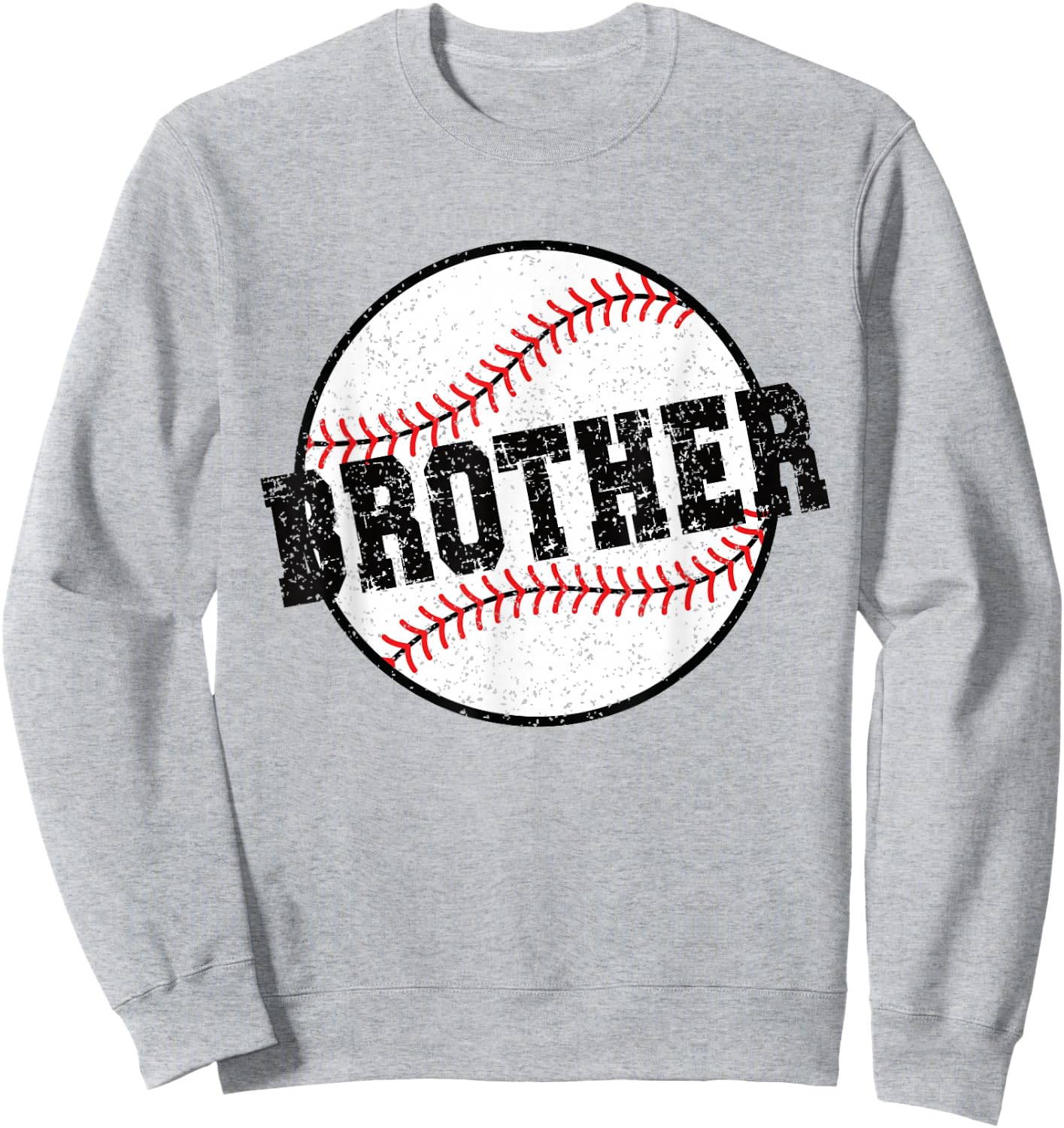 Baseball Brother Of A Baseball Player Brother Sweatshirt - Sweatshirt | Ash