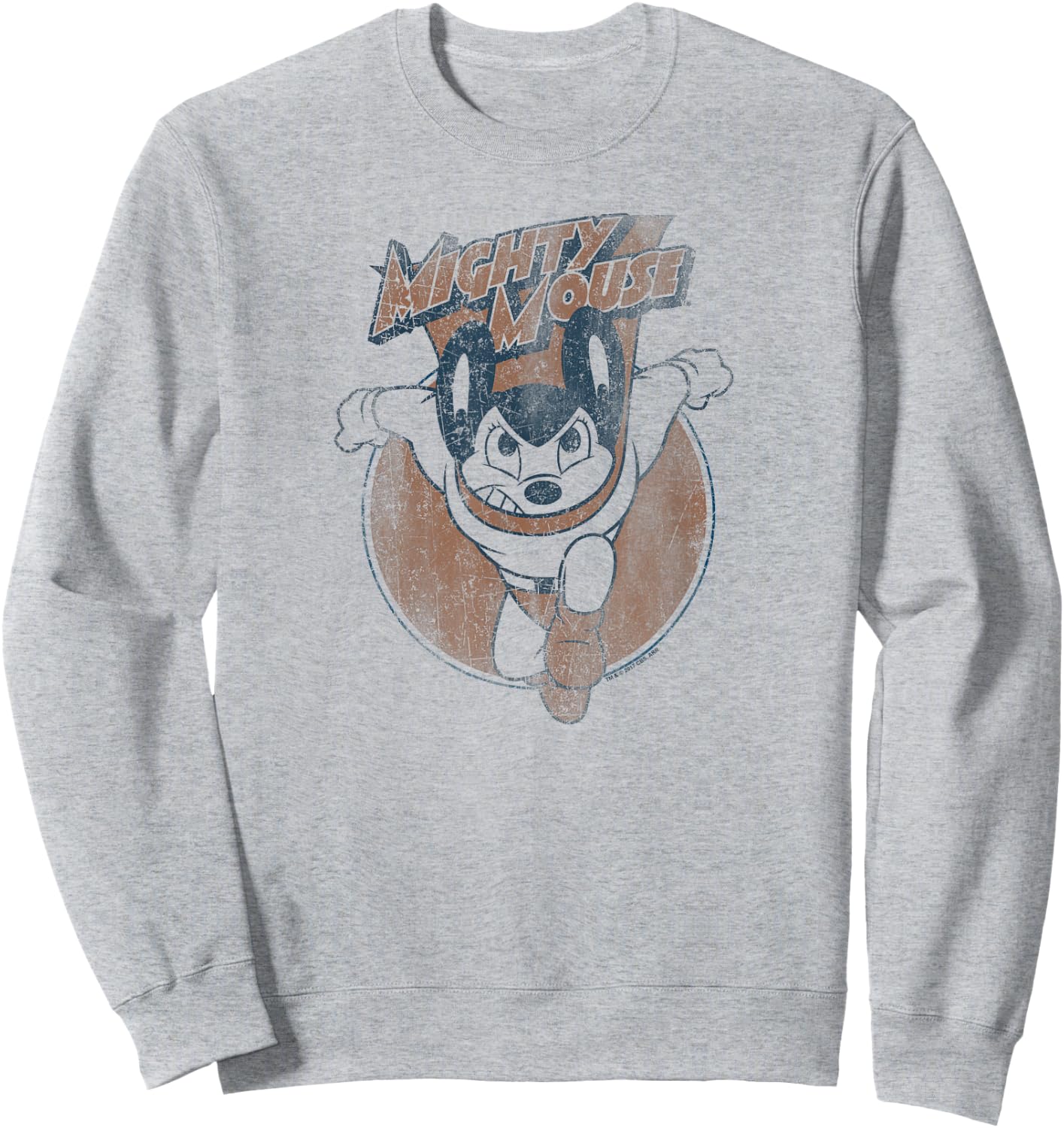 Mighty Mouse Flying With Purpose Sweatshirt - Sweatshirt | Ash