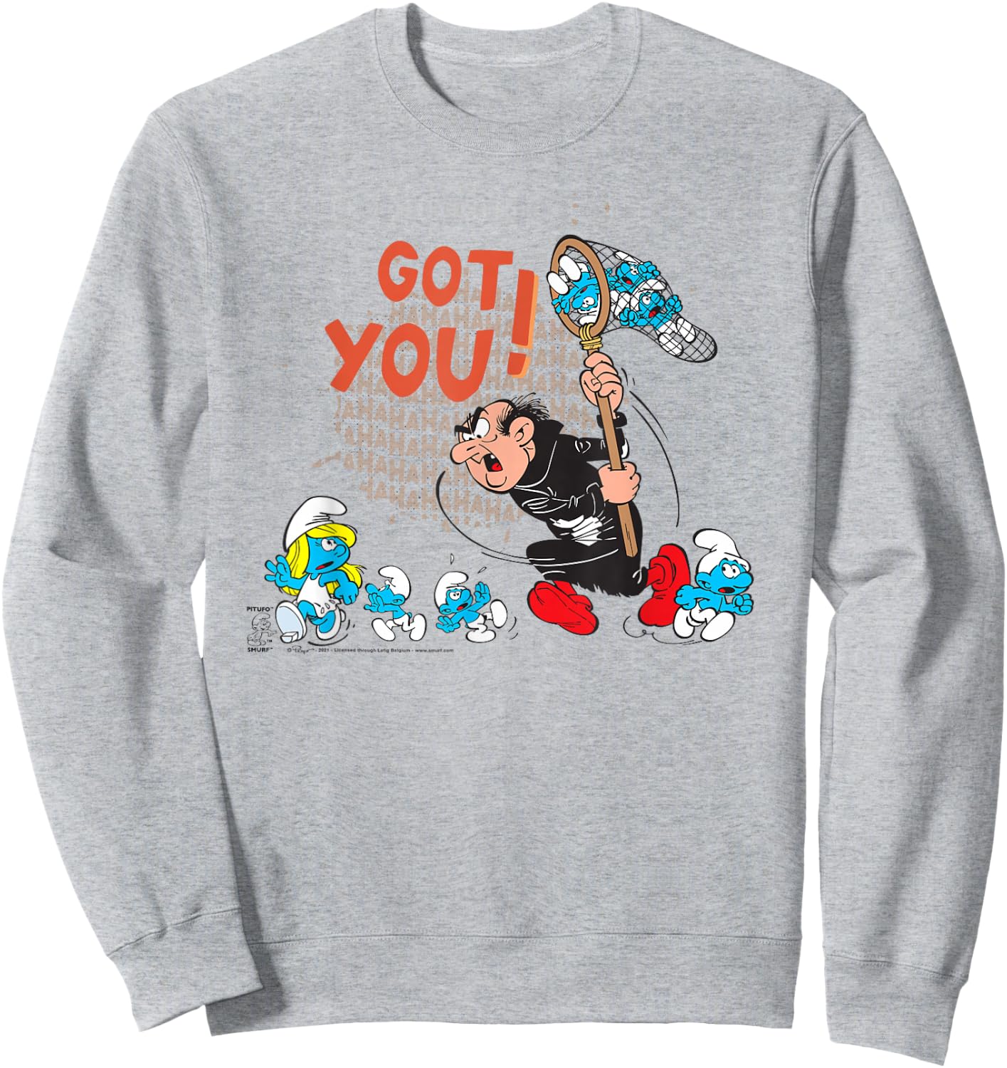 The Smurfs Gargamel Got You! Sweatshirt - Sweatshirt | Ash