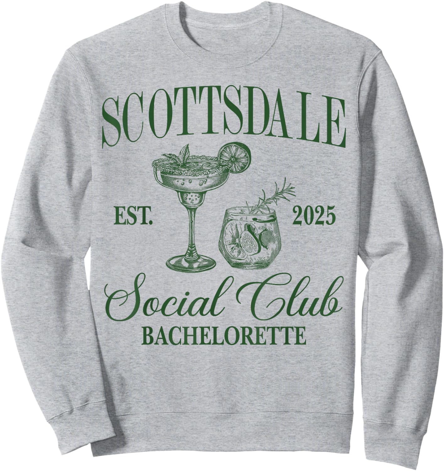 Scottsdale Social Club Desert Bachelorette 2025 Team Bride Sweatshirt - Sweatshirt | Ash