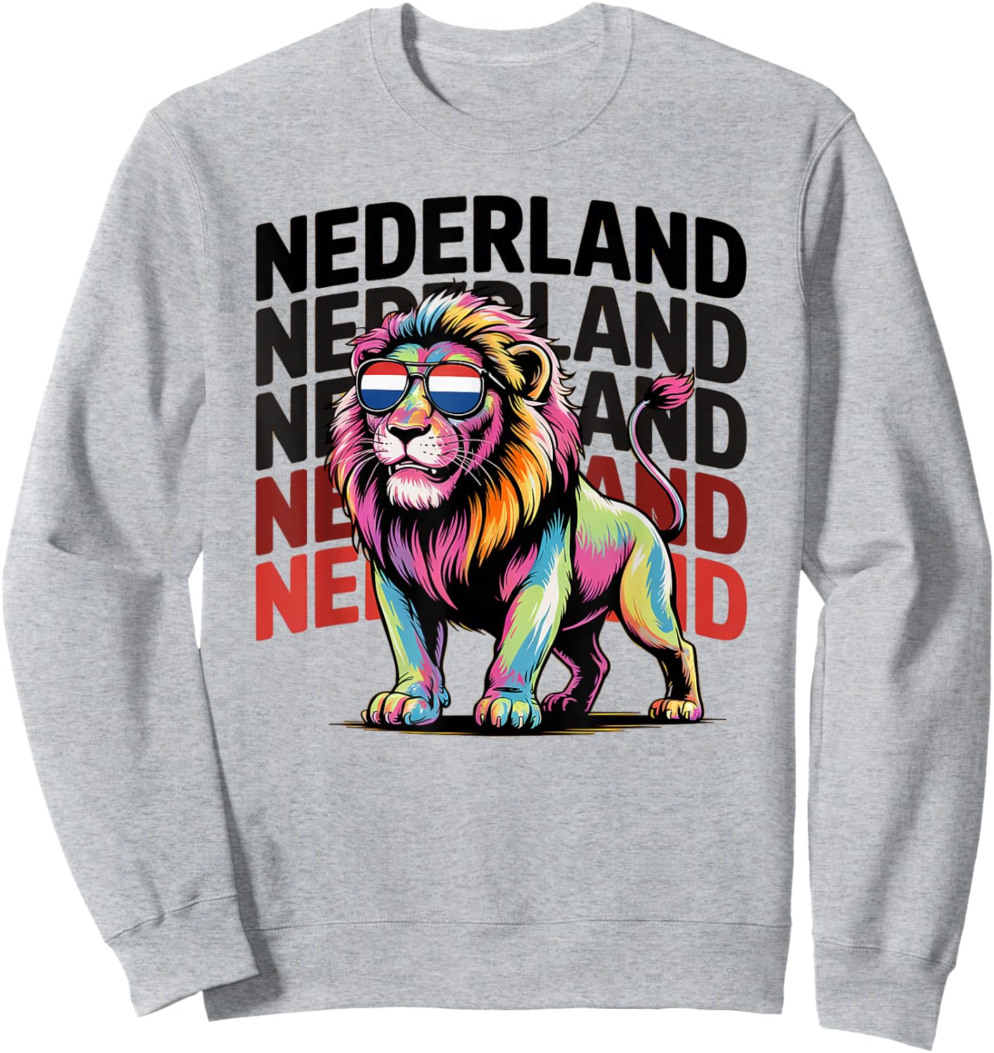 Proud Nederland Boys Oranje Dad Netherlands Hup Holland Lion Sweatshirt - Sweatshirt | Ash