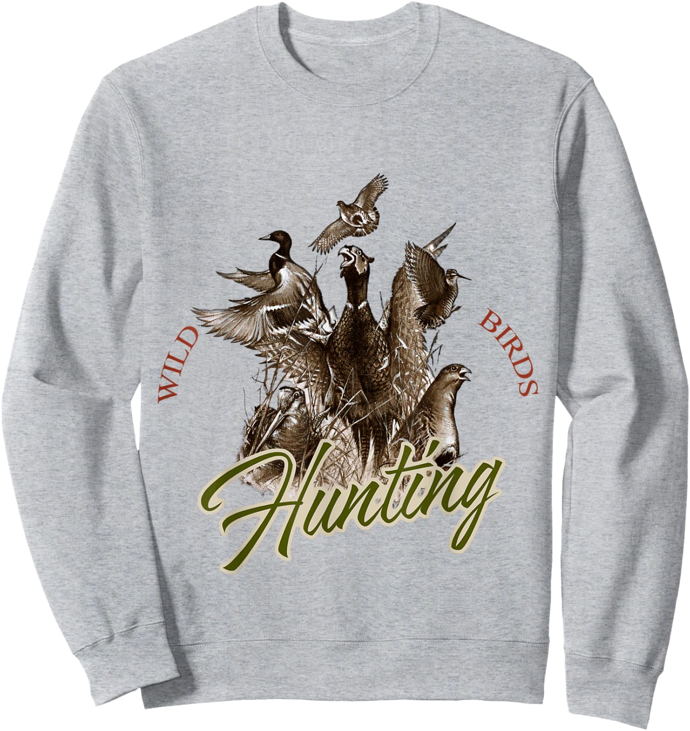 Wild Bird t shirt Wildlife Hunting Sweatshirt - Sweatshirt | Ash
