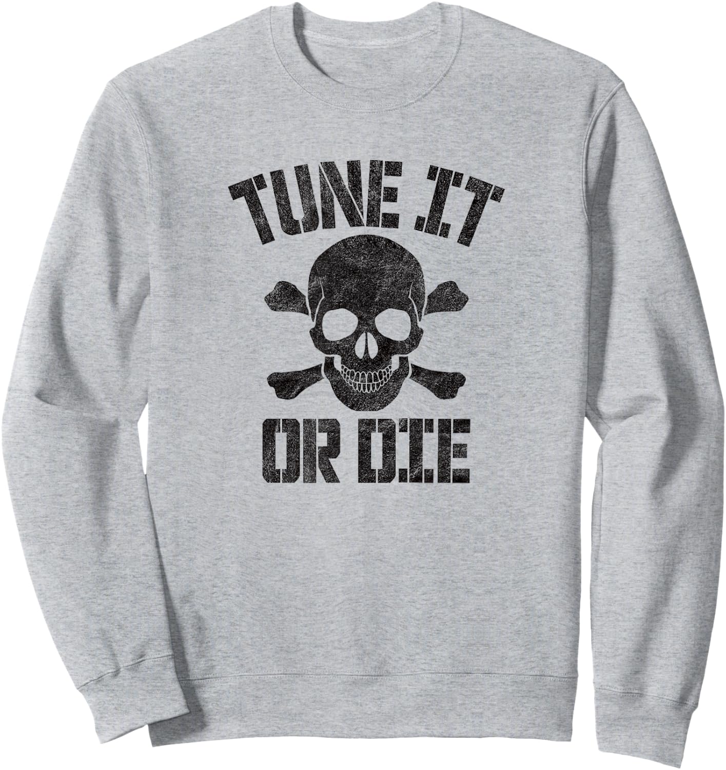 TUNE IT OR DIE - retro vintage rock & roll guitar bass Sweatshirt - Sweatshirt | Ash