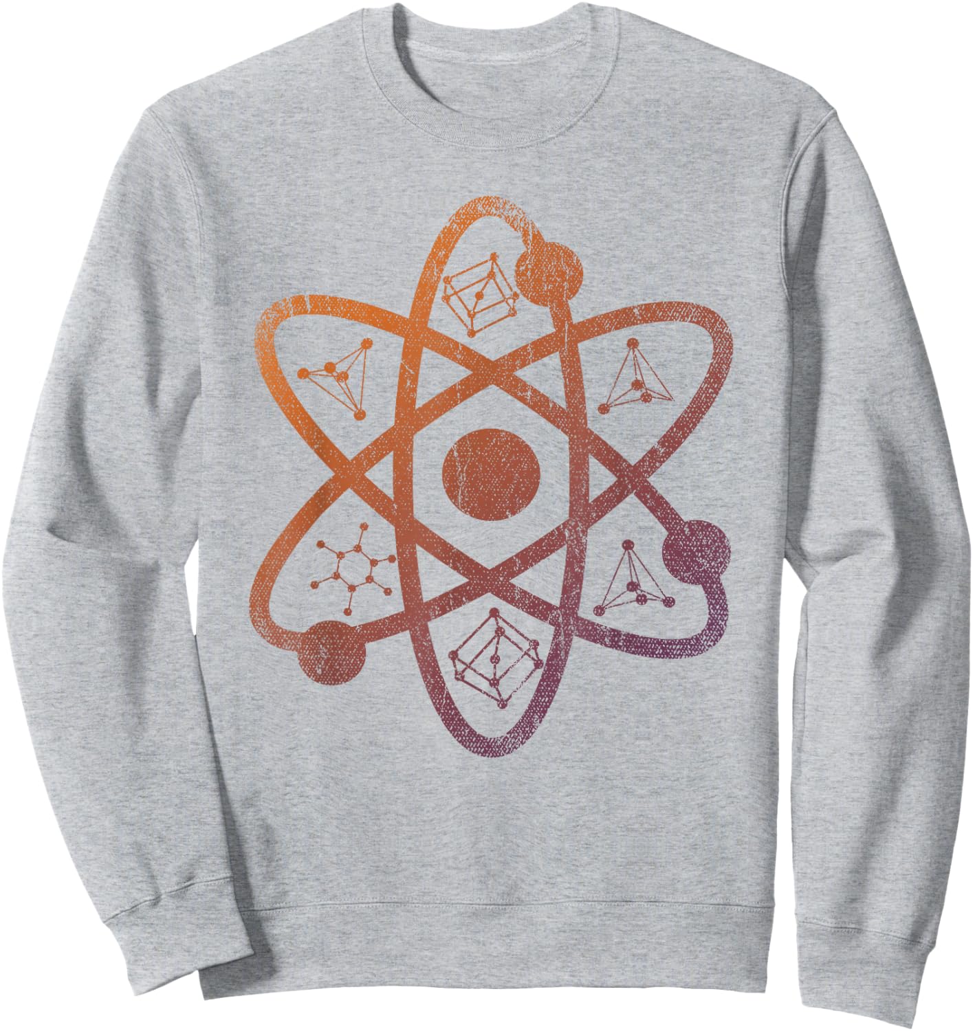 Atom Physicist Science Scientist Electrons Quantum Physics Sweatshirt - Sweatshirt | Ash