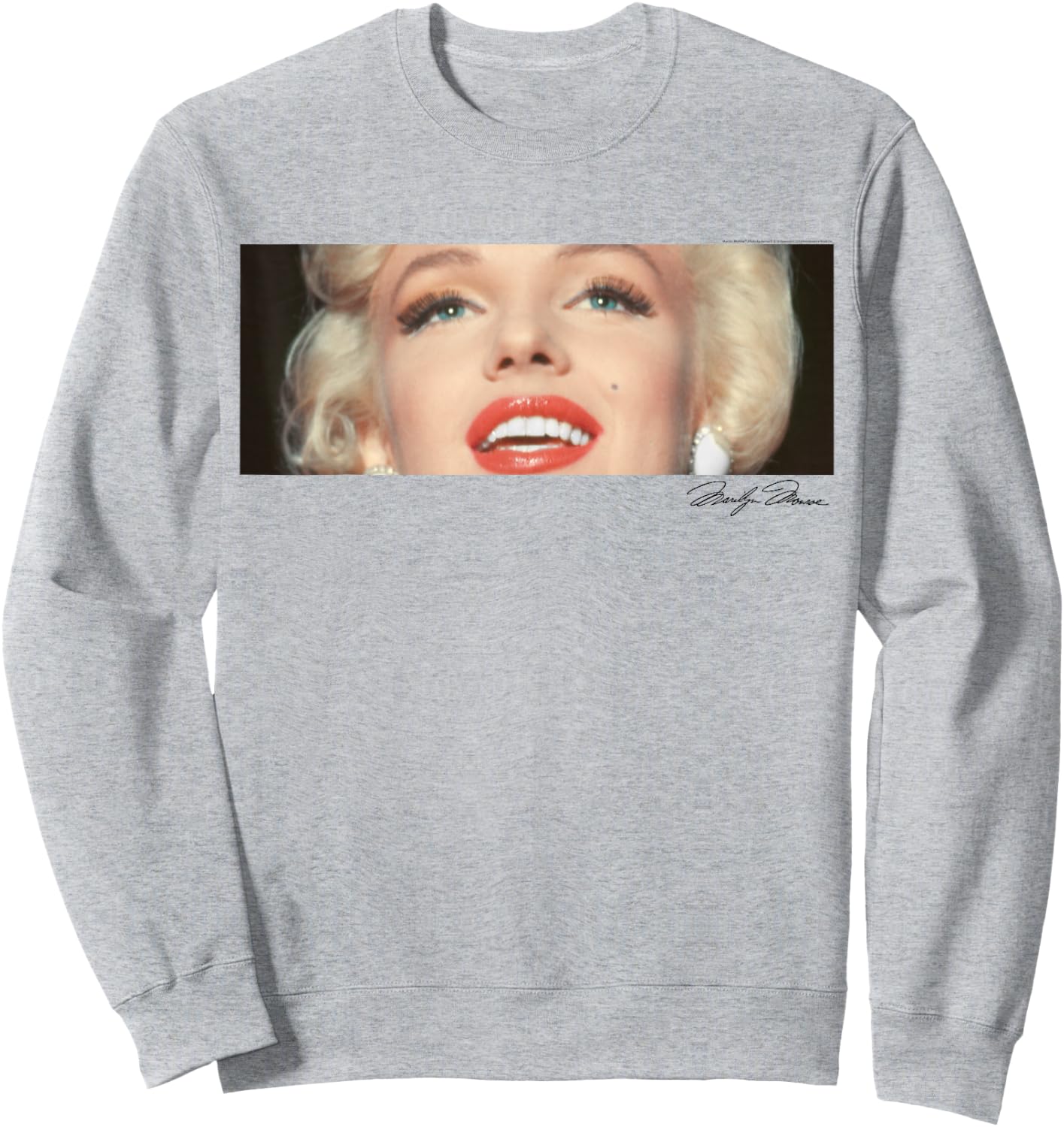 Marilyn Monroe Marilyn Gaze Autograph Sweatshirt - Sweatshirt | Ash