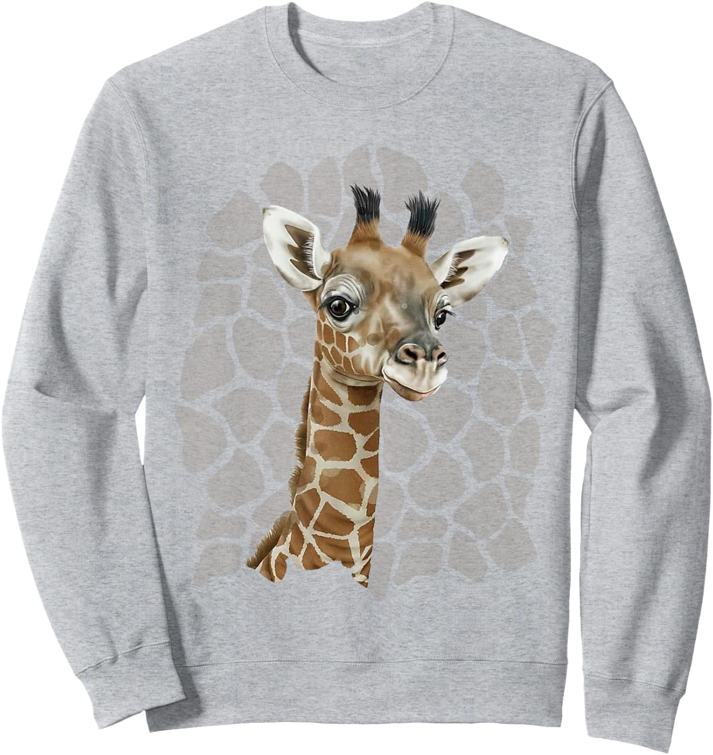 Love Giraffes Women Shirt Giraffe Lovers for Kids and Girls Sweatshirt - Sweatshirt | Ash