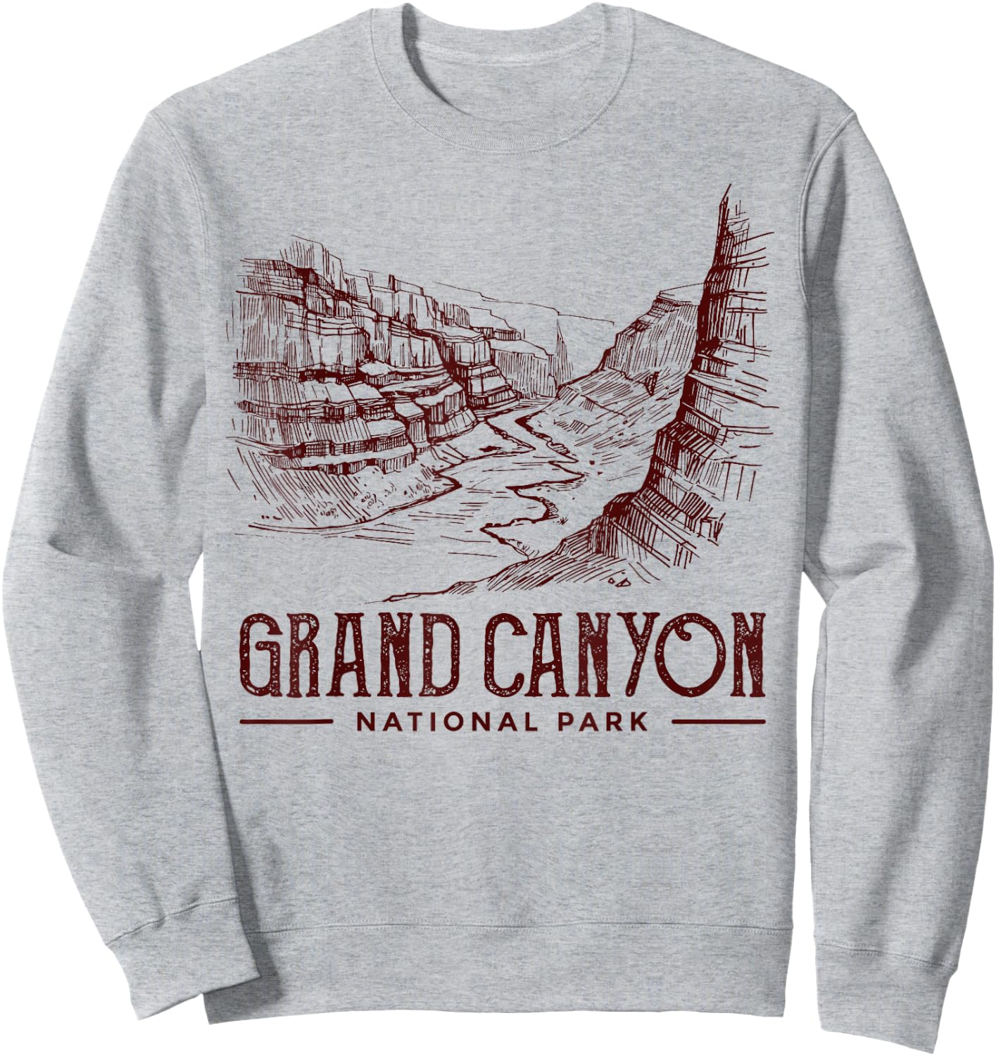 Grand Canyon National Park Merchandise Grand Canyon Sweatshirt - Sweatshirt | Ash