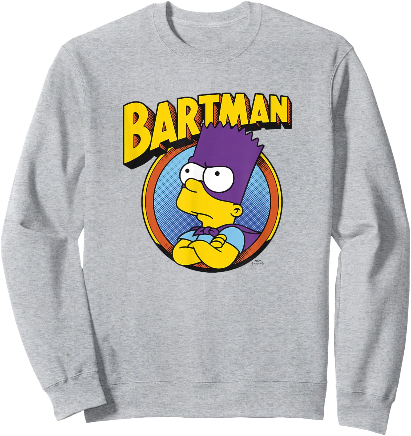 The Simpsons Bartman Hero Shot Sweatshirt - Sweatshirt | Ash