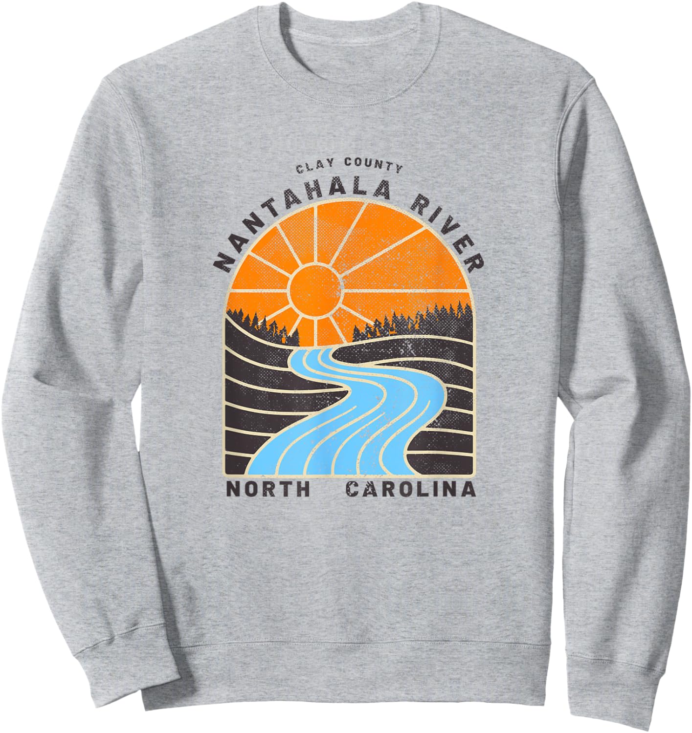 Rivers and Lakes of NC - Nantahala River Sweatshirt - Sweatshirt | Ash