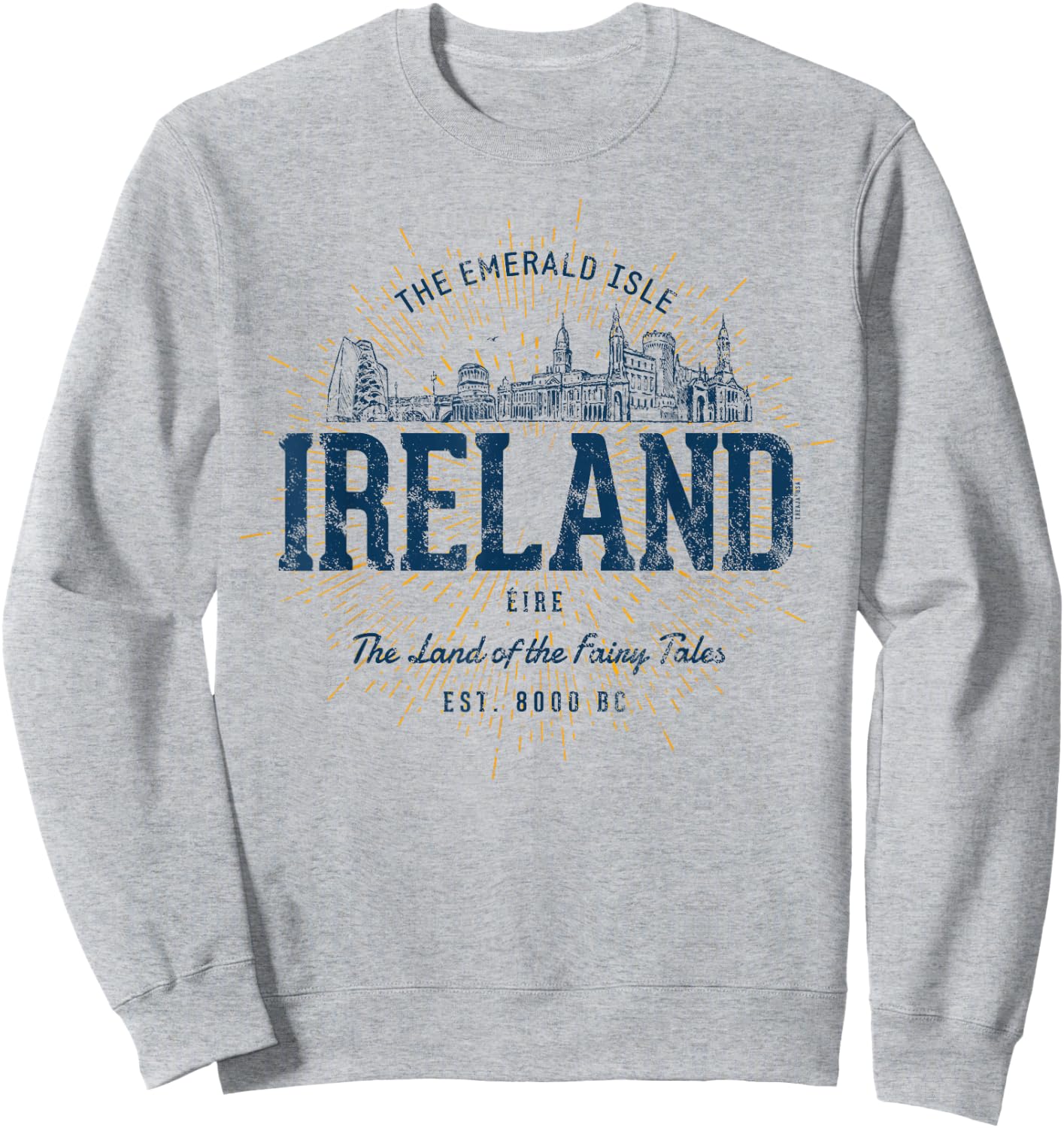 Retro Style Vintage Ireland Sweatshirt - Sweatshirt | Ash