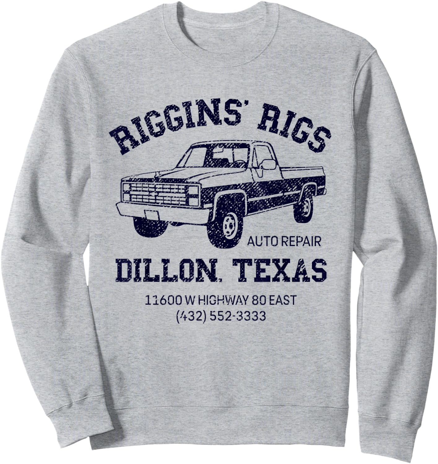 Dillon Texas Friday Night Football Player Fan Riggins Rigs Sweatshirt - Sweatshirt | Ash