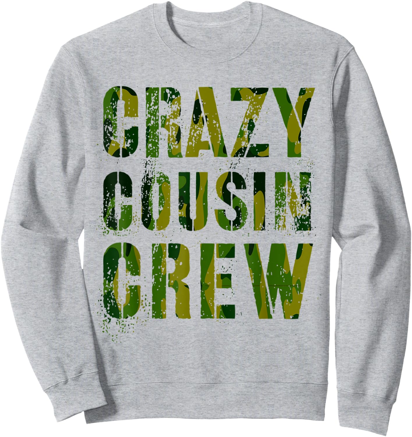 CRAZY COUSIN CREW Camo Funny Mawmaw Pawpaw Reeducation Sweatshirt - Sweatshirt | Ash