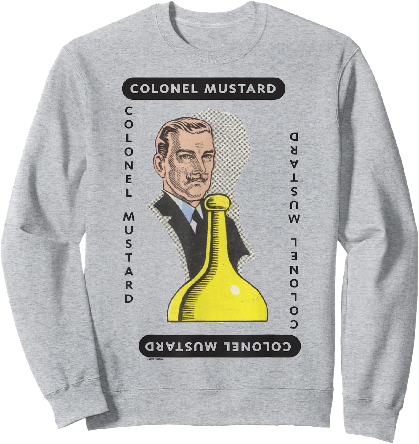 Clue Colonel Mustard Playing Card Halloween Costume Sweatshirt - Sweatshirt | Ash