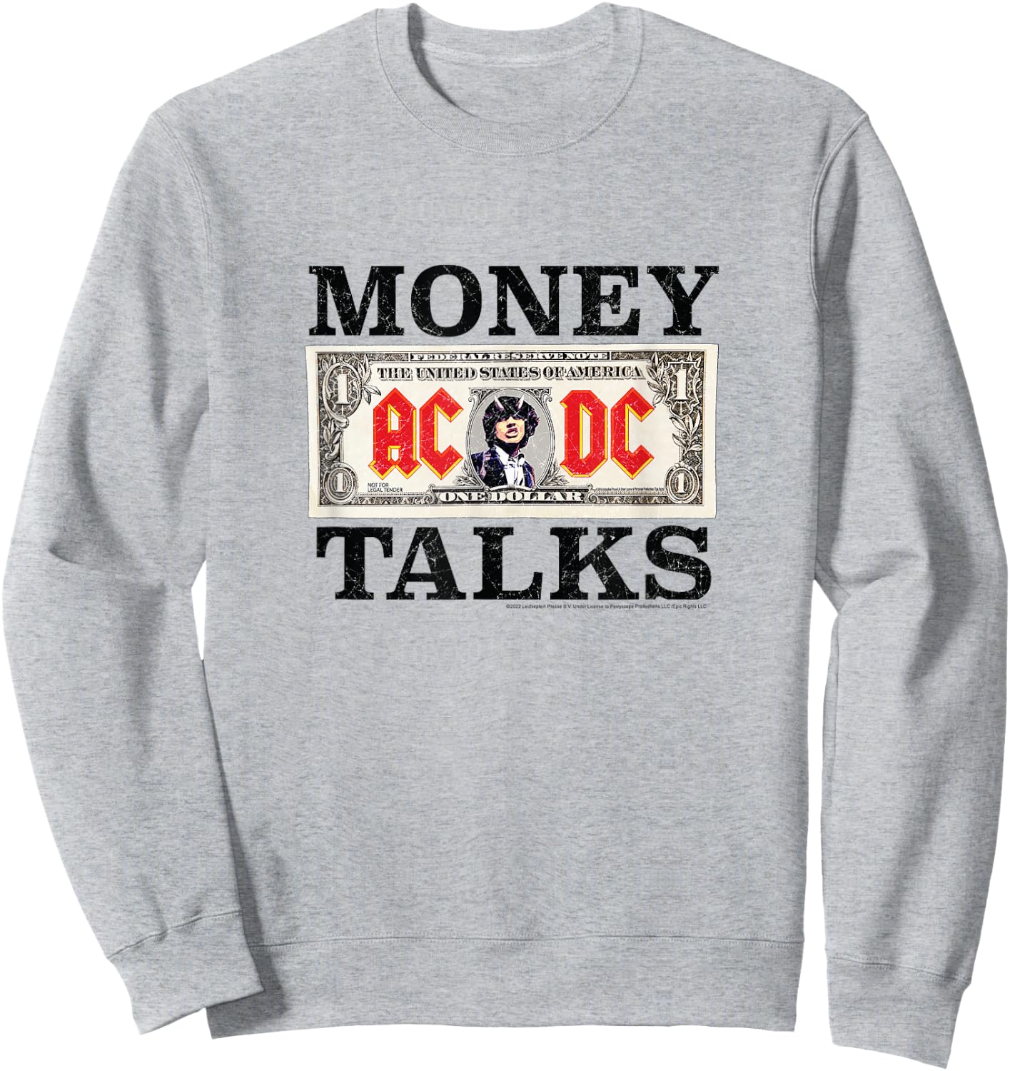 ACDC - Money Talks Sweatshirt - Sweatshirt | Ash