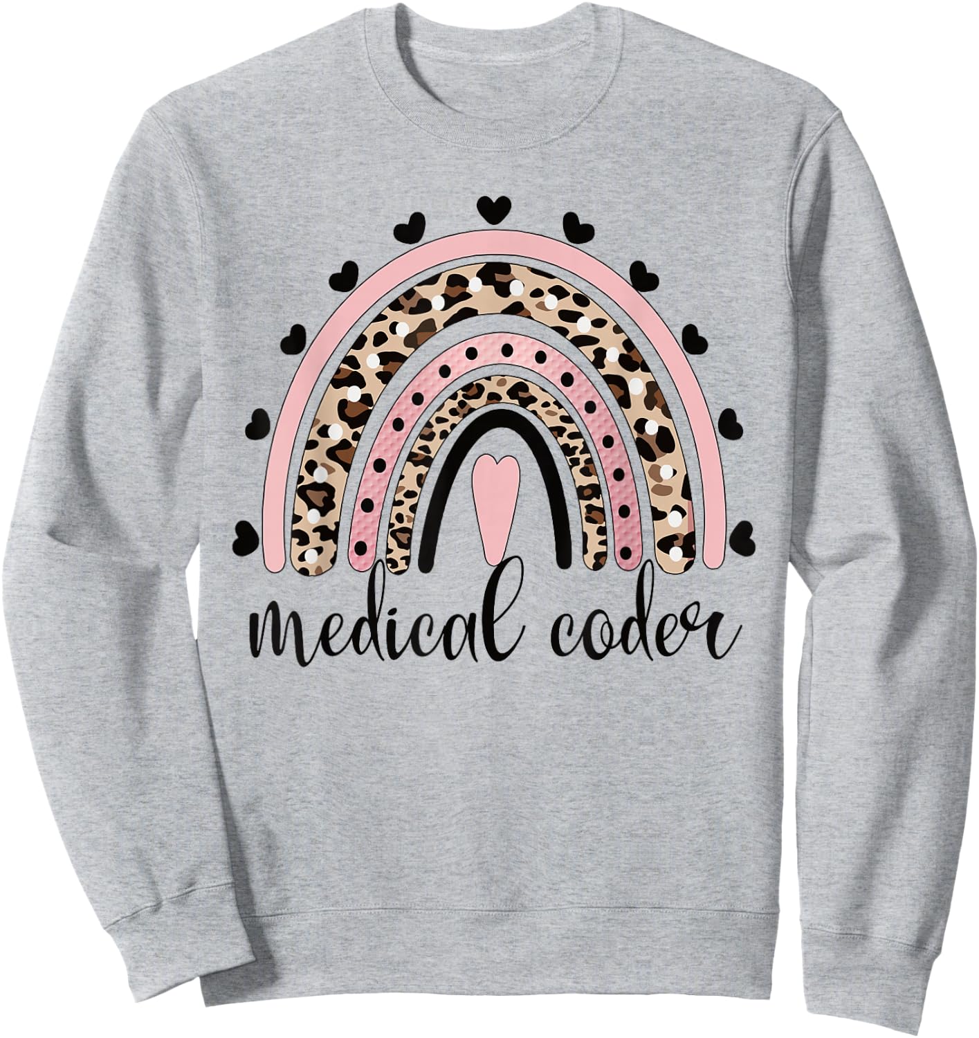 Medical Coder Rainbow Medical Coding Clinical Coder Sweatshirt - Sweatshirt | Ash