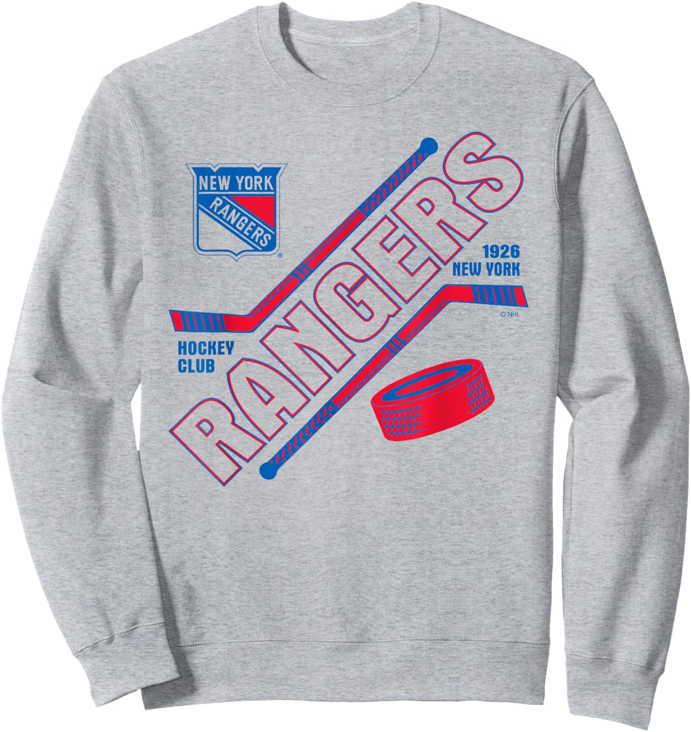 New York Rangers Force White Officially Licensed Sweatshirt - Sweatshirt | Ash