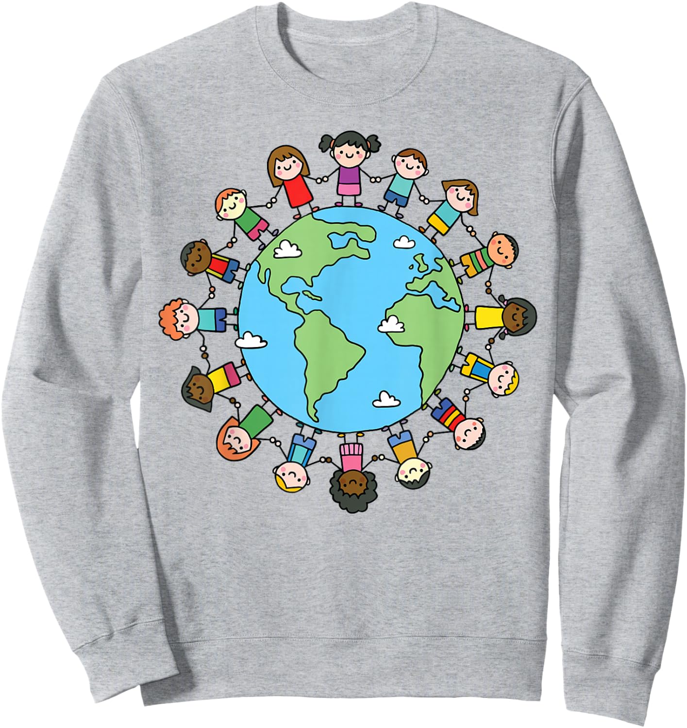 Earth Day 2026 Boys Girls Environment Nature Planet Teacher Sweatshirt - Sweatshirt | Ash