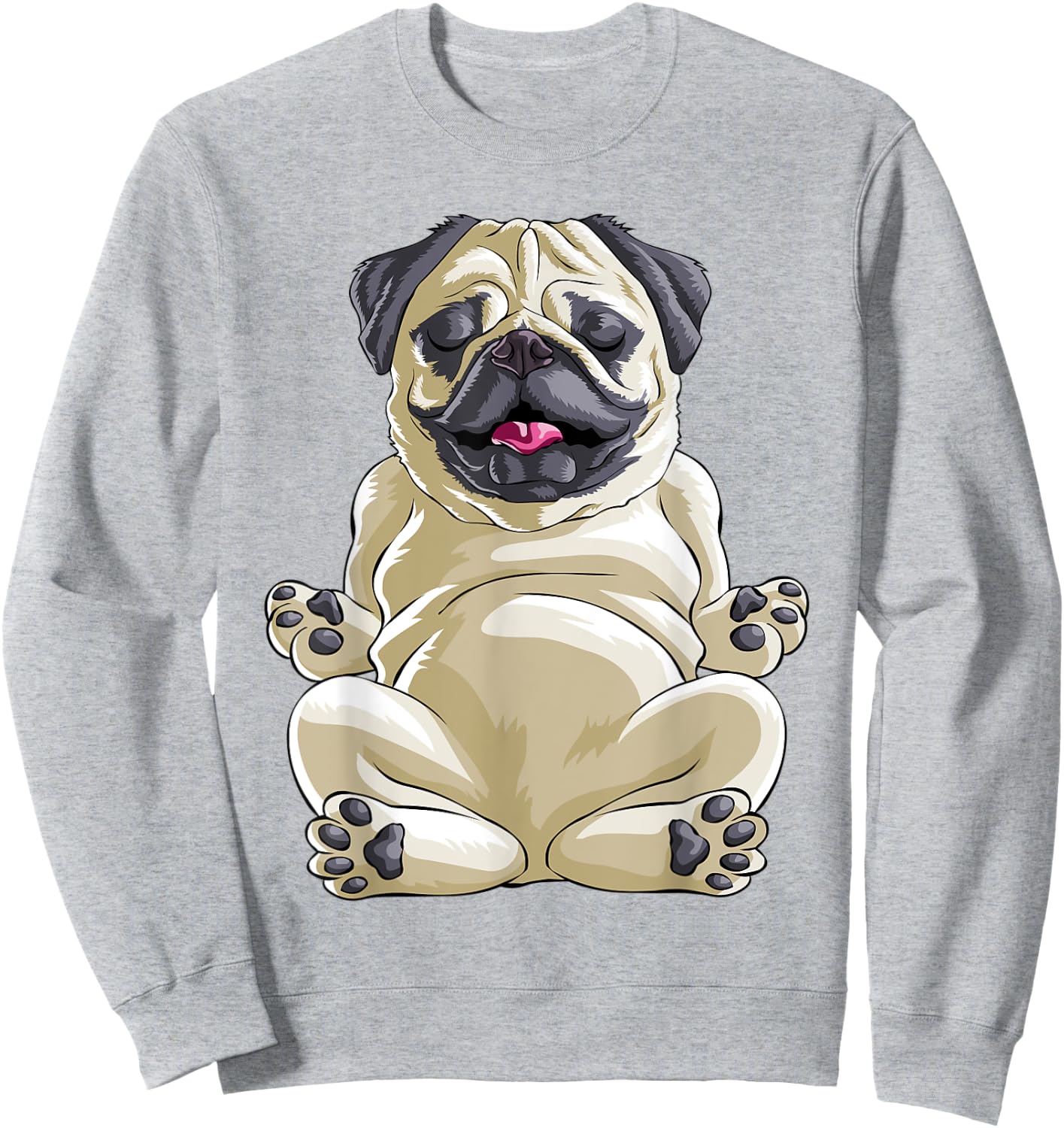 Pug Funny Pet Lover Dog Lover Sweatshirt - Sweatshirt | Ash