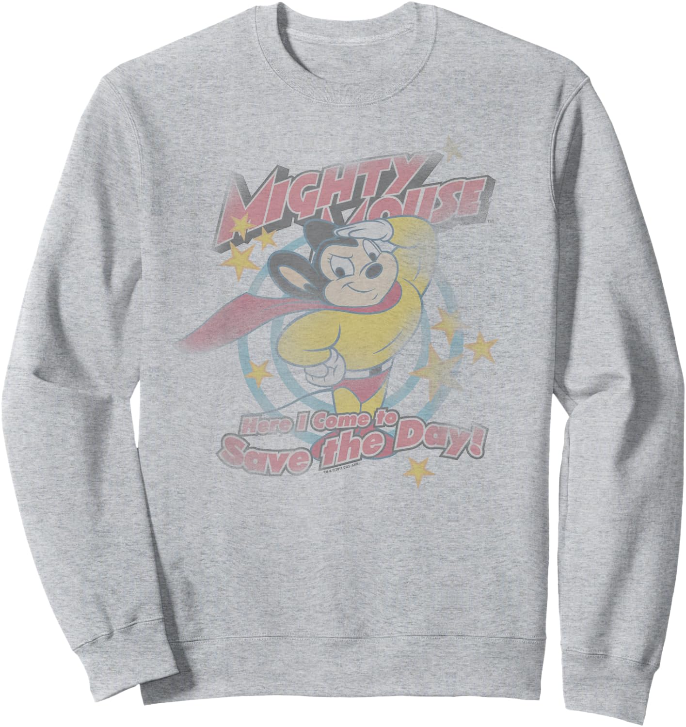 Mighty Mouse at Your Service Sweatshirt - Sweatshirt | Ash