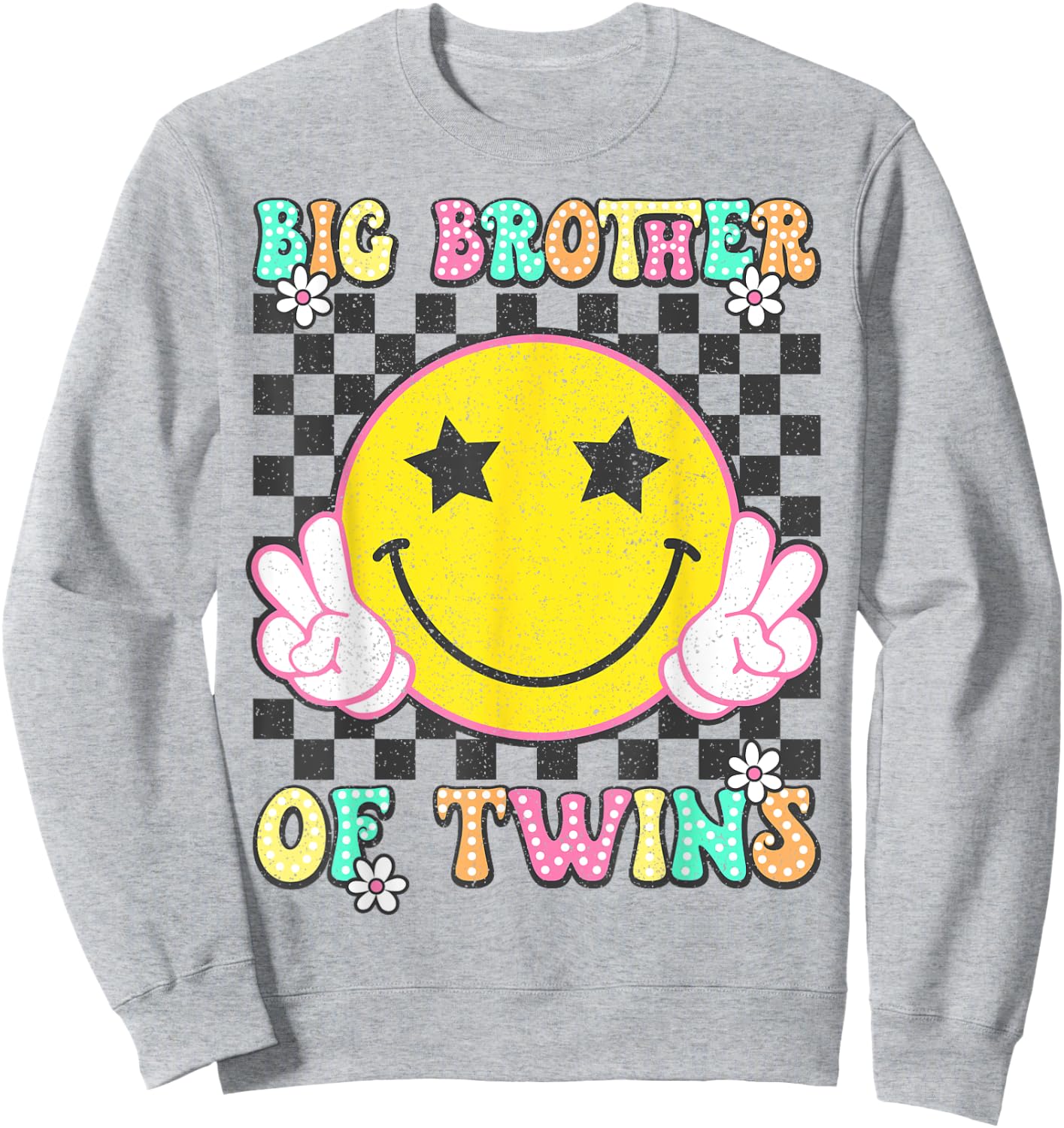 Big Brother Of Twins Older Brother of Twin Announcement Sweatshirt - Sweatshirt | Ash