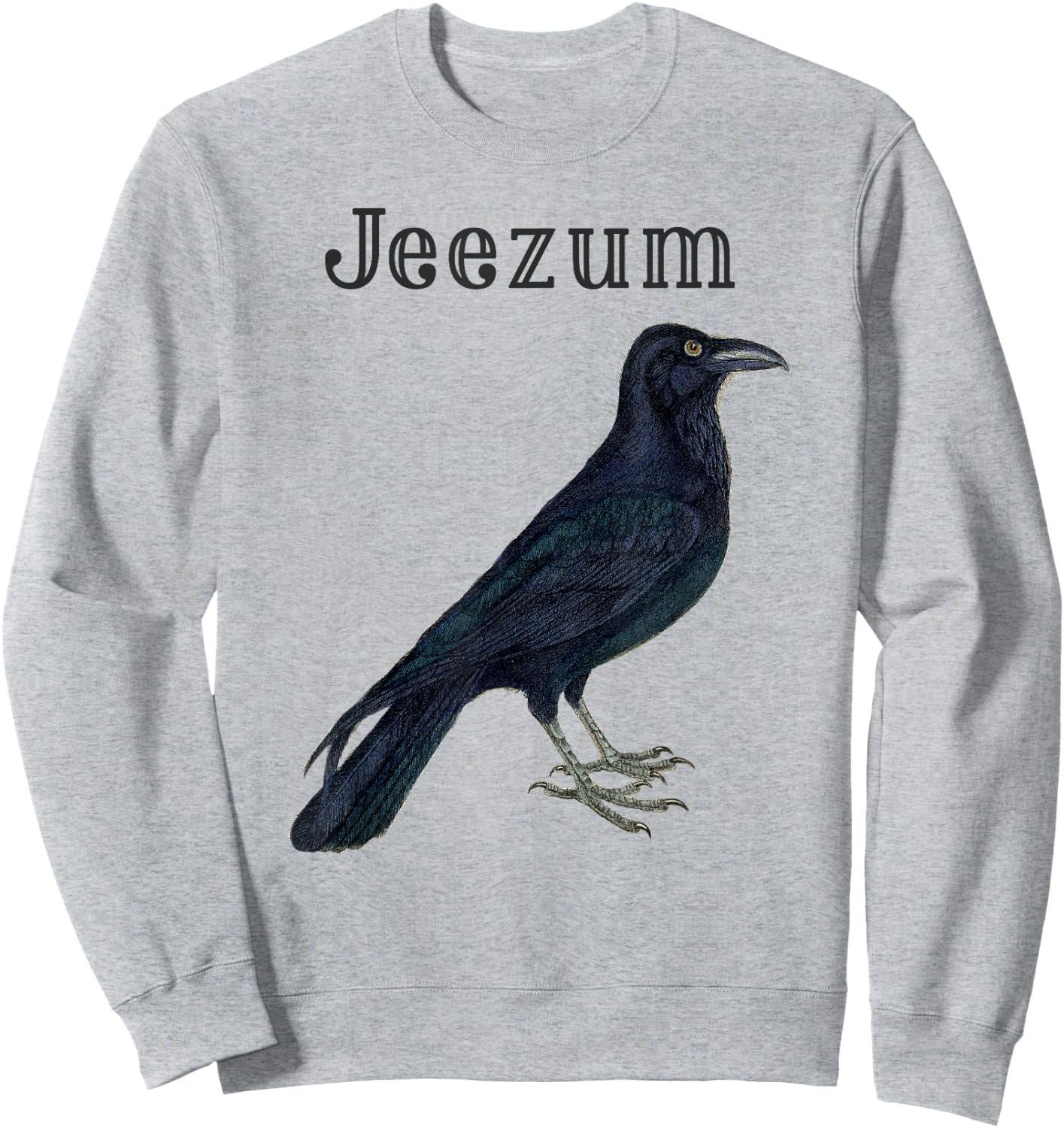 Jeezum Crow , Adult, Men, Women, Youth, Kids Sweatshirt - Sweatshirt | Ash