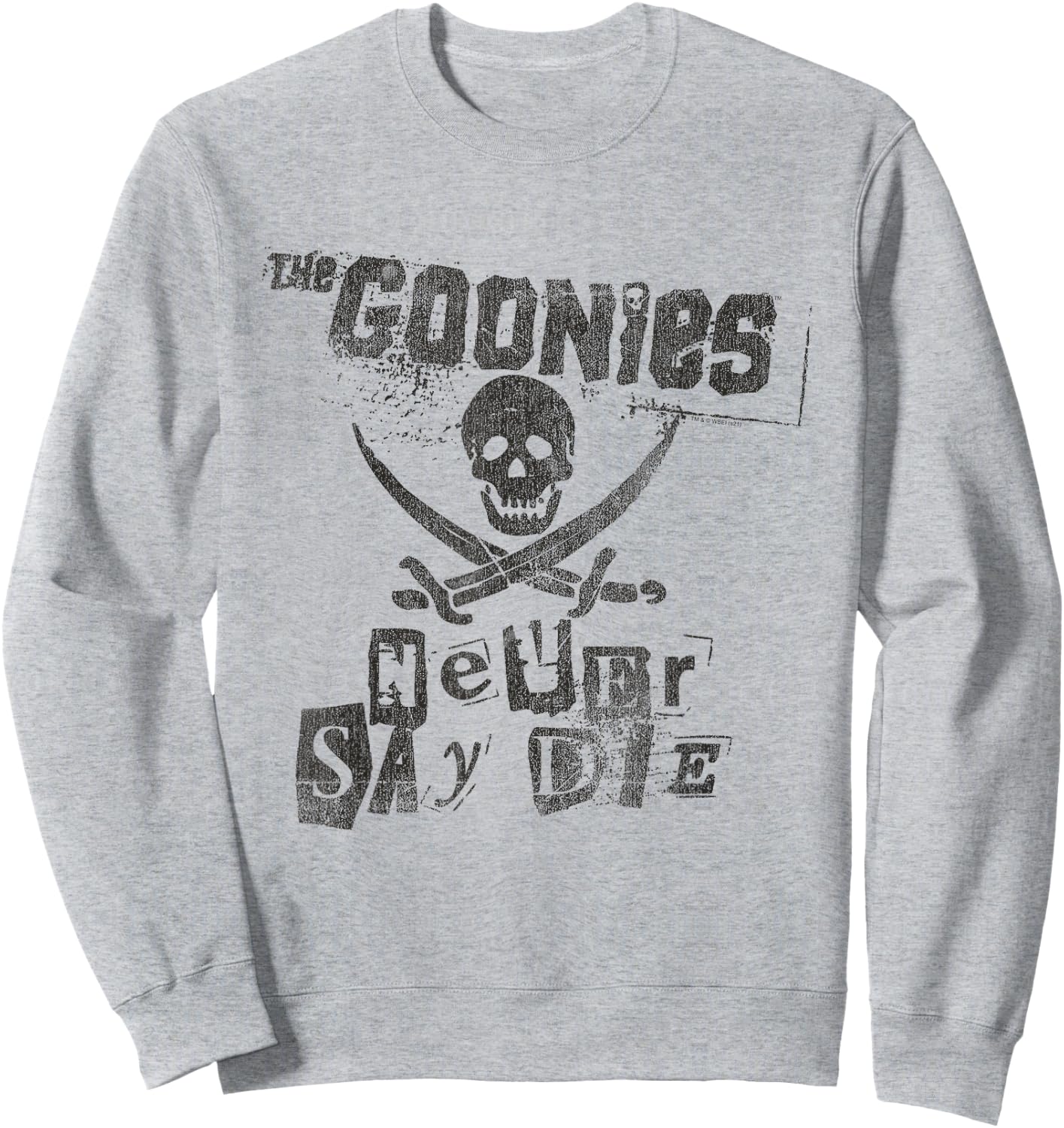 The Goonies Never Say Die Punk Letters Movie Sweatshirt - Sweatshirt | Ash