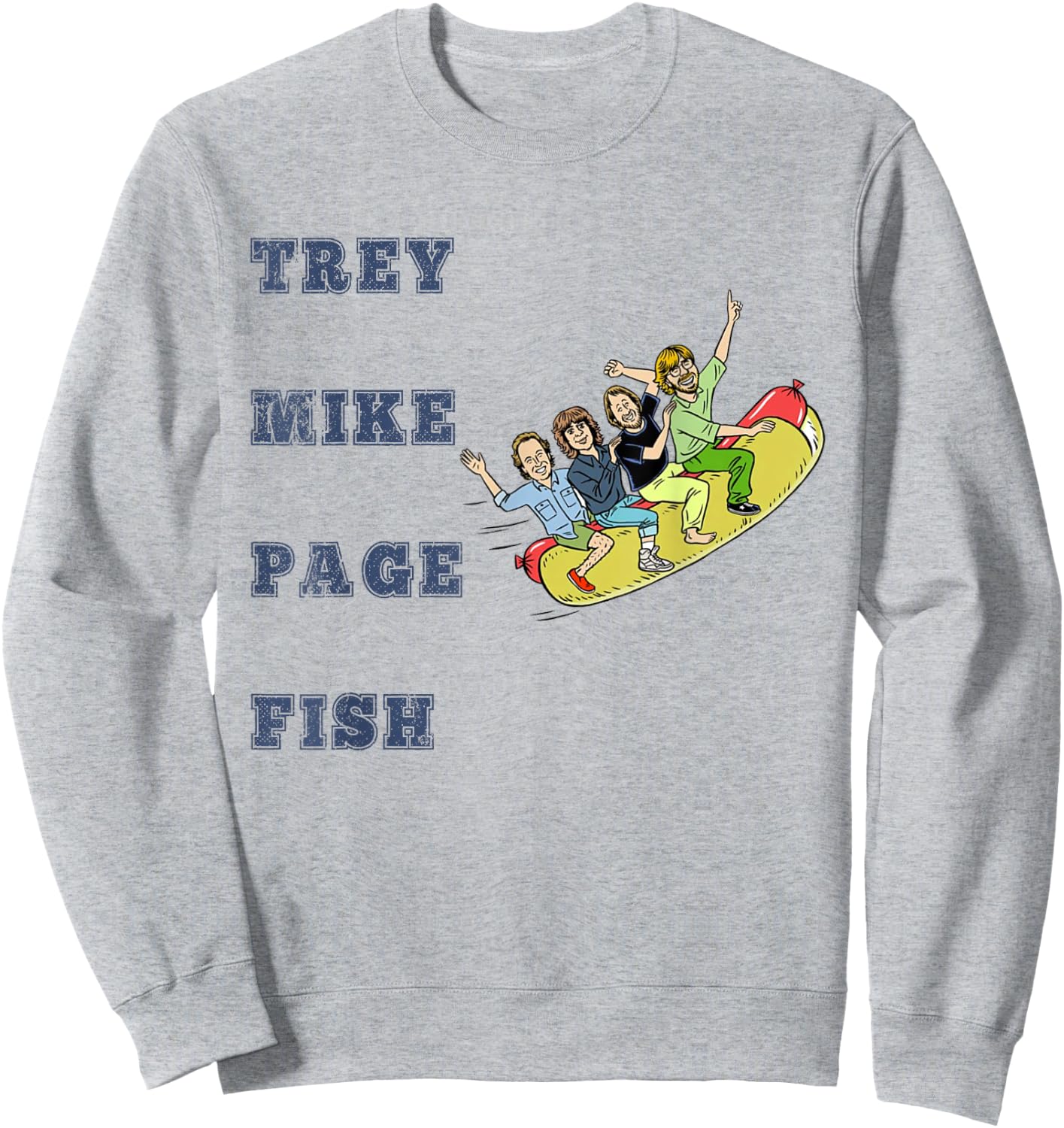 Trey Mike Page Fish Hot Dog Sweatshirt - Sweatshirt | Ash