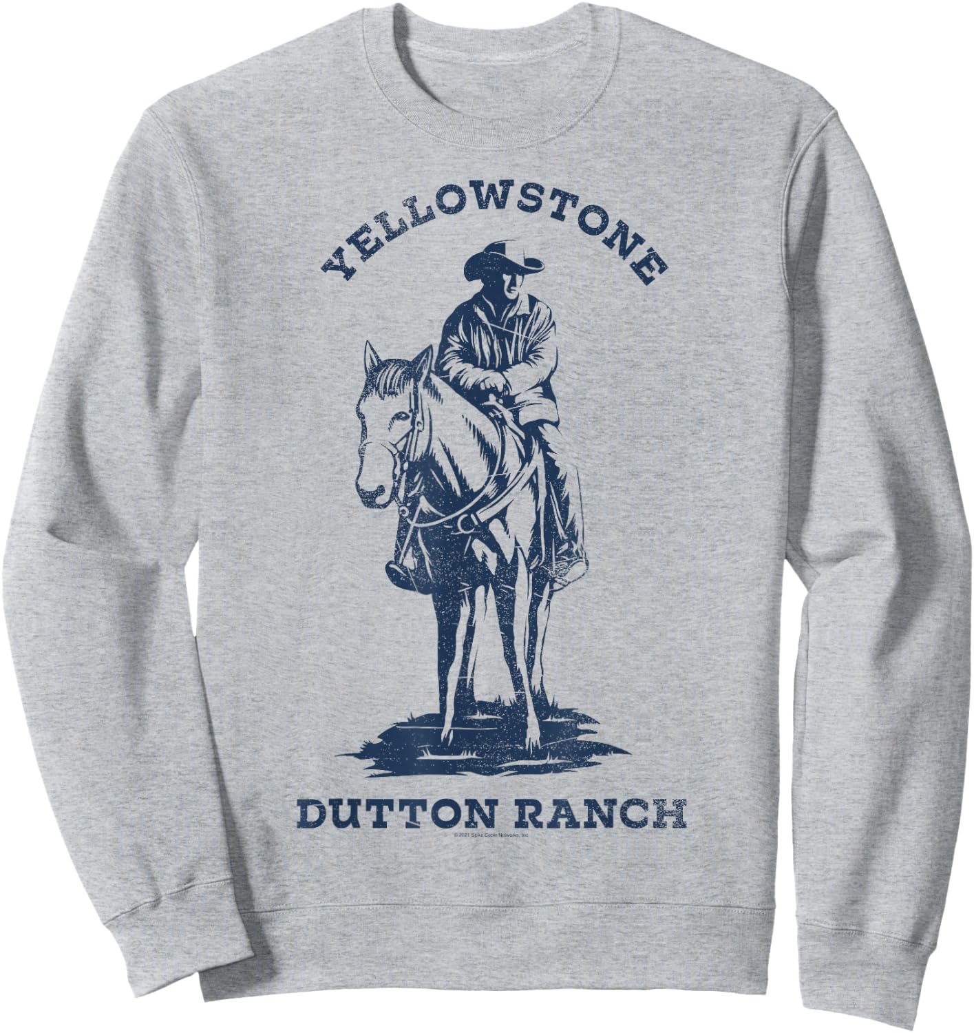 Yellowstone Navy Cowboy Dutton Ranch Sweatshirt - Sweatshirt | Ash