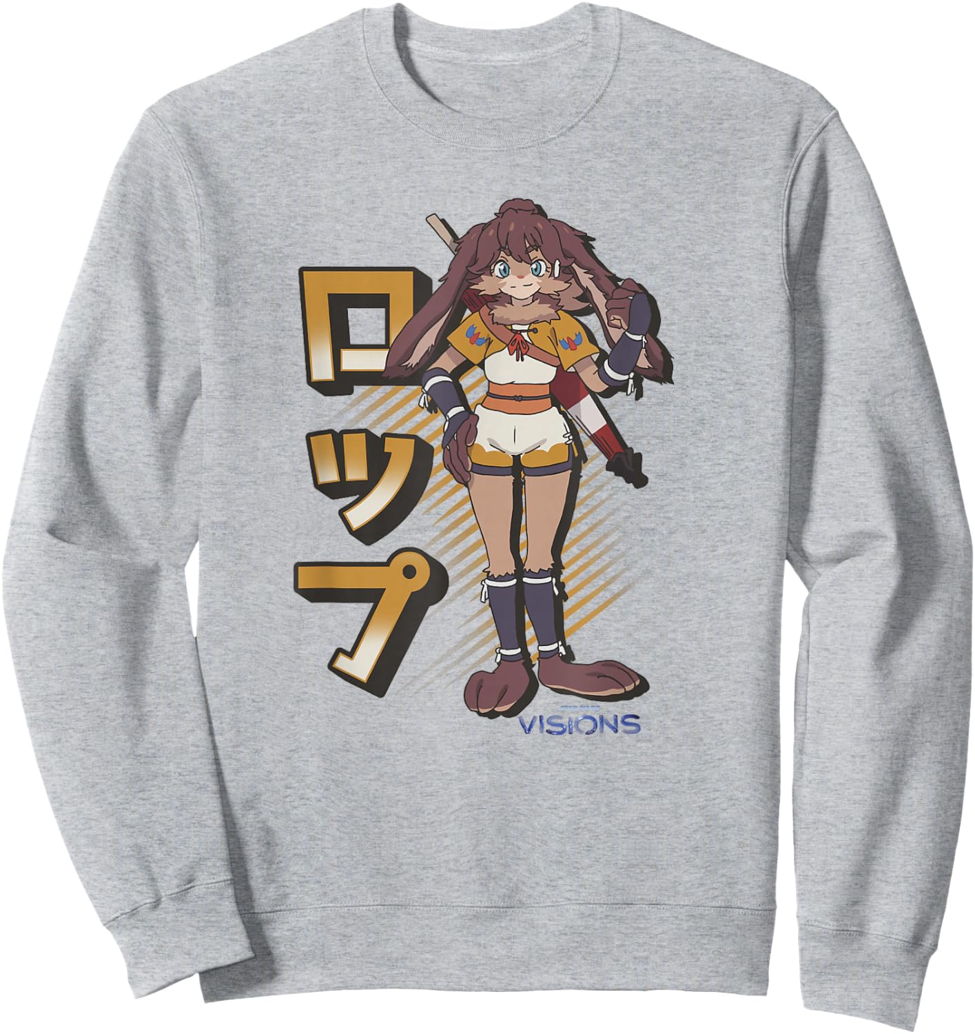 Star Wars Visions Lop And Ocho Kanji Poster Sweatshirt - Sweatshirt | Ash