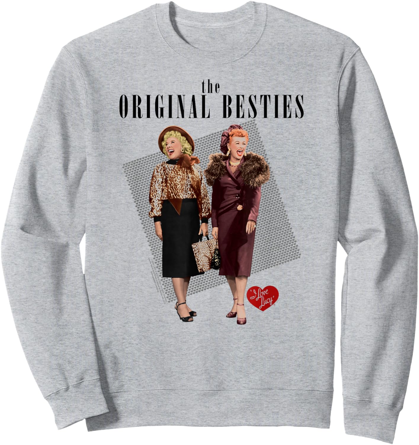 I Love Lucy Original Bestie Small Sweatshirt - Sweatshirt | Ash