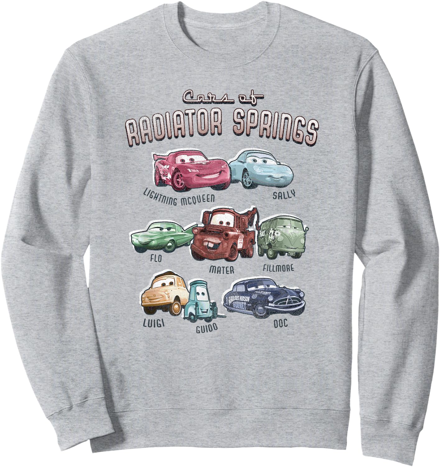 Disney Pixar Cars Cast of Radiator Springs Small Sweatshirt - Sweatshirt | Ash